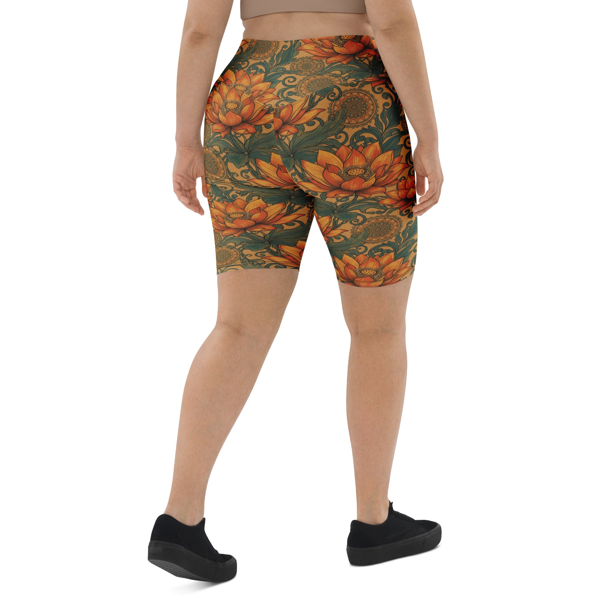 Boho Lotus and Mandalas Bike Shorts | GearBunch