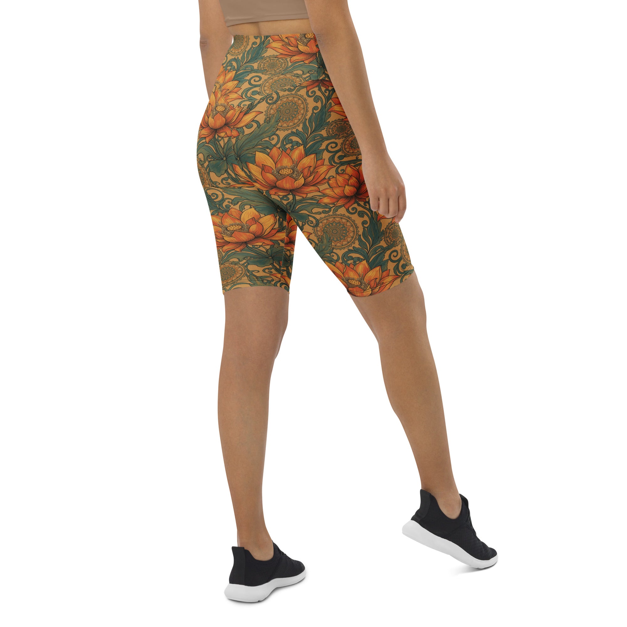 Boho Lotus and Mandalas Bike Shorts | GearBunch