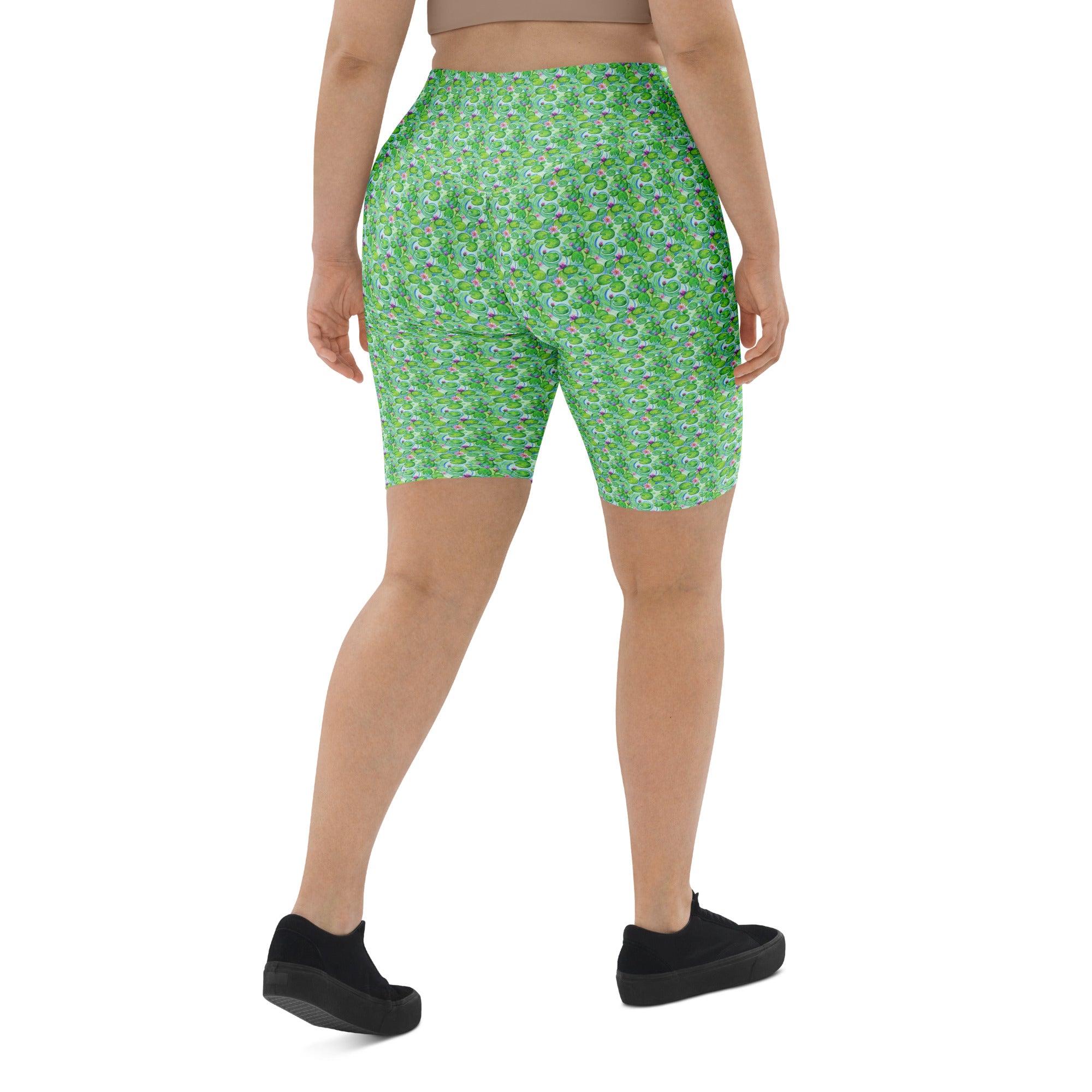 Claude Monet Water Lilies Bike Shorts | GearBunch