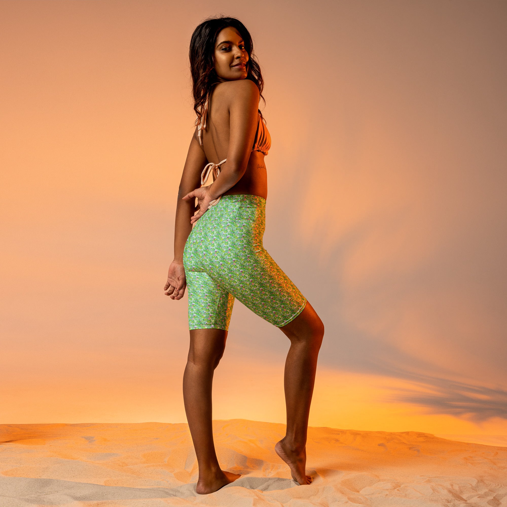 Claude Monet Water Lilies Bike Shorts | GearBunch