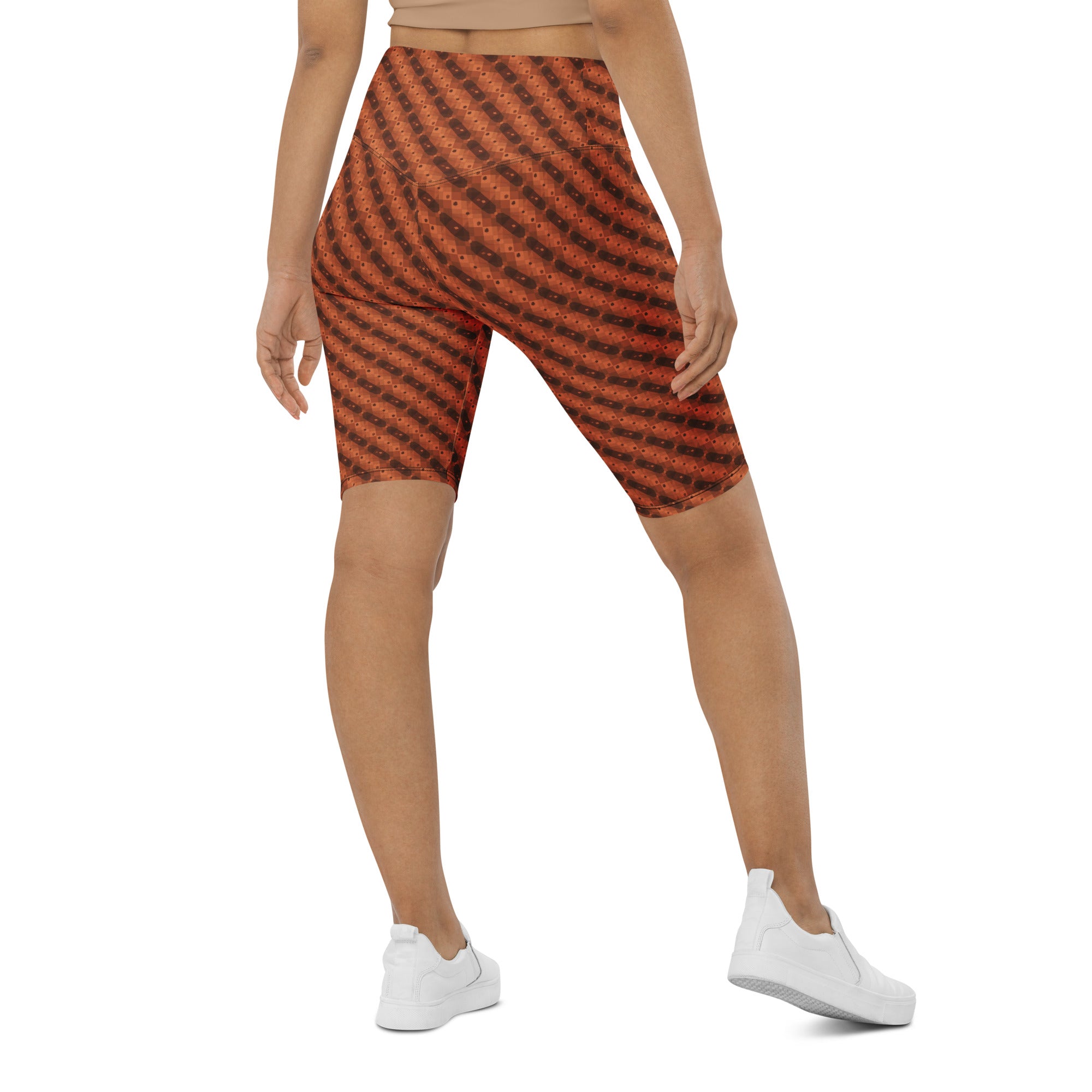 Autumn Gingham Check Bike Shorts | GearBunch