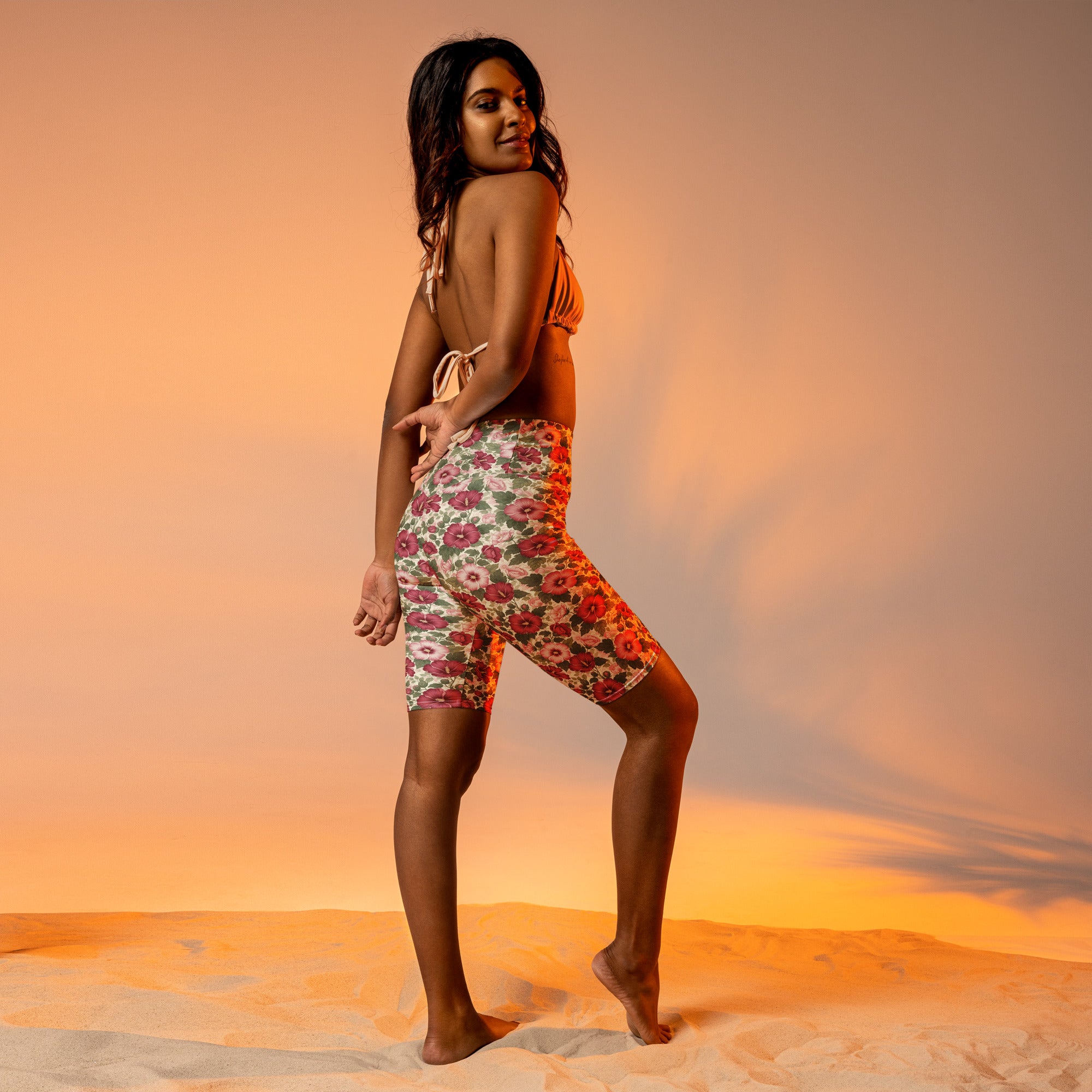 Rose of Sharon Bike Shorts | GearBunch