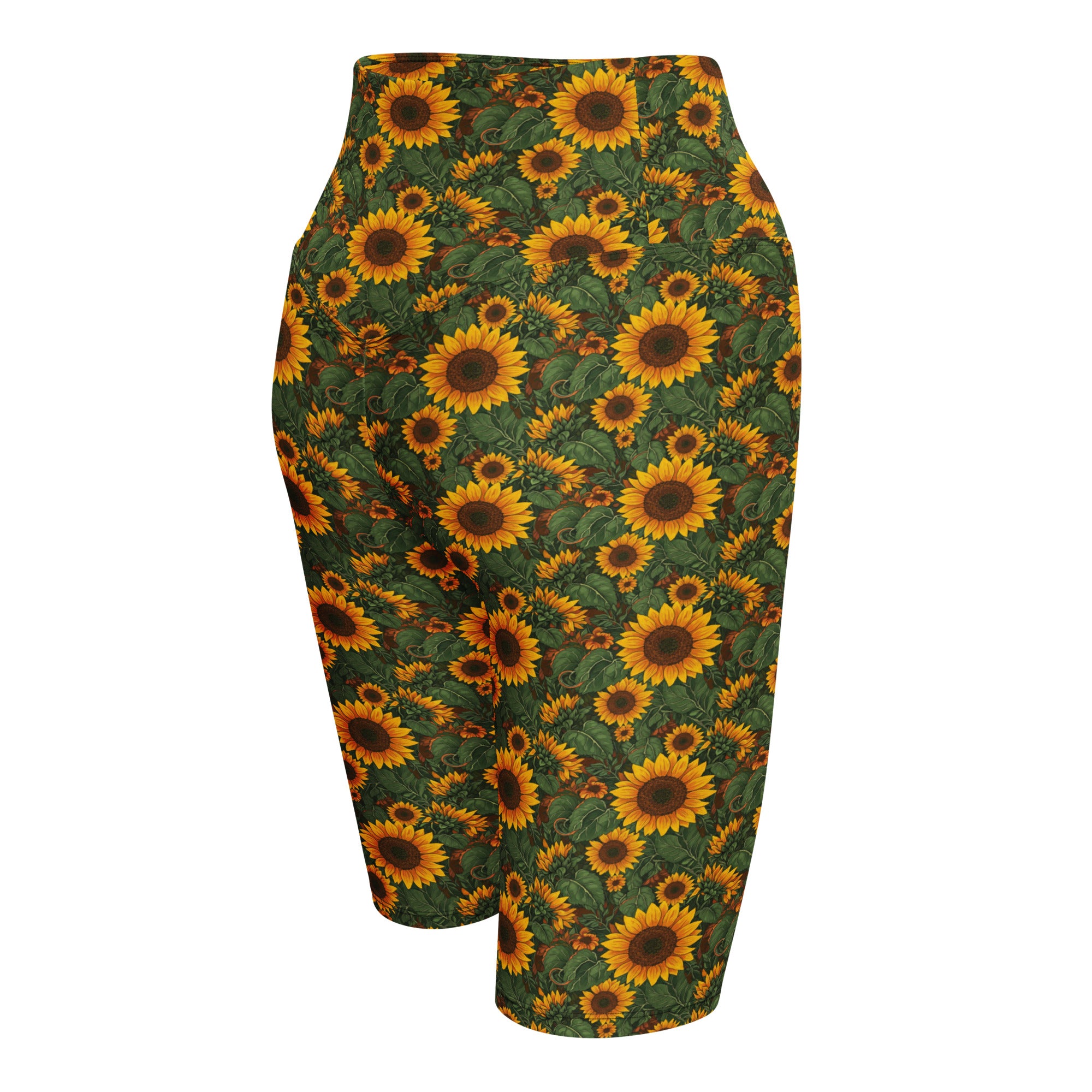 Sunflower Cross Bike Shorts | GearBunch