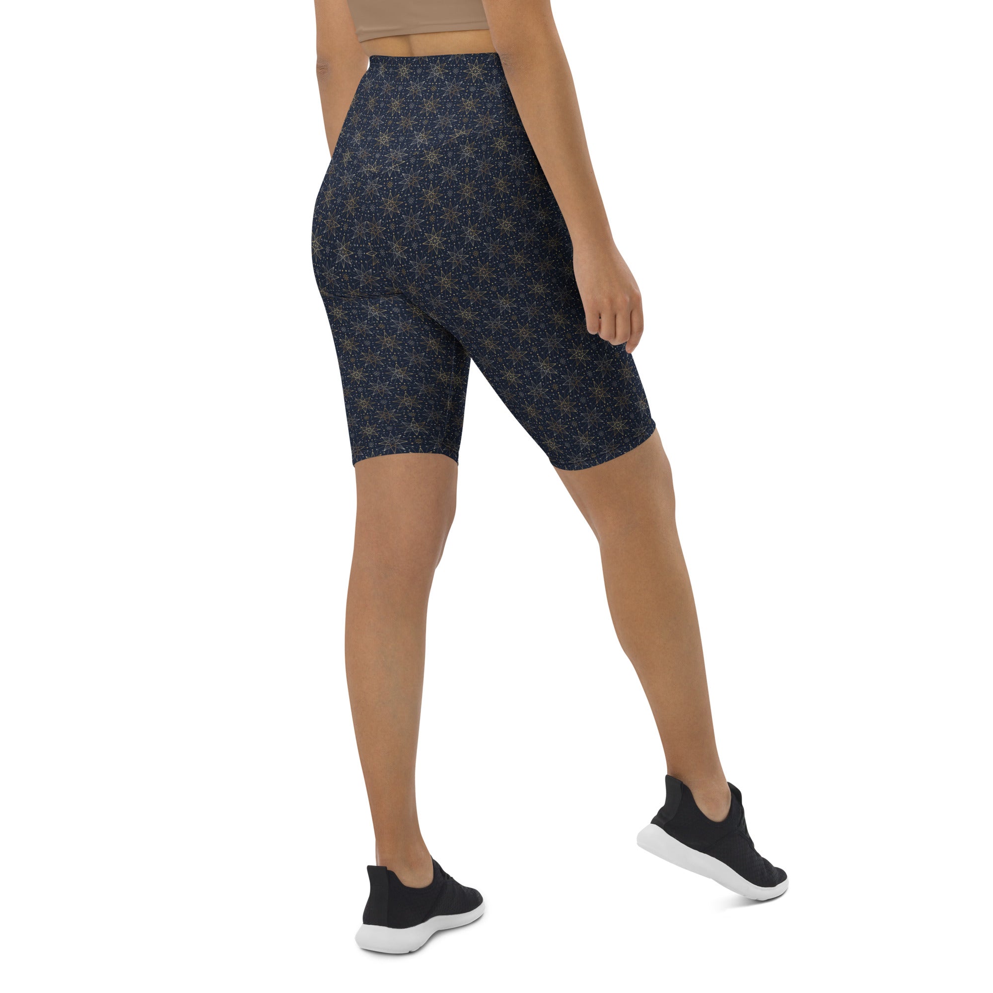 Star of Bethlehem Geometric Bike Shorts | GearBunch