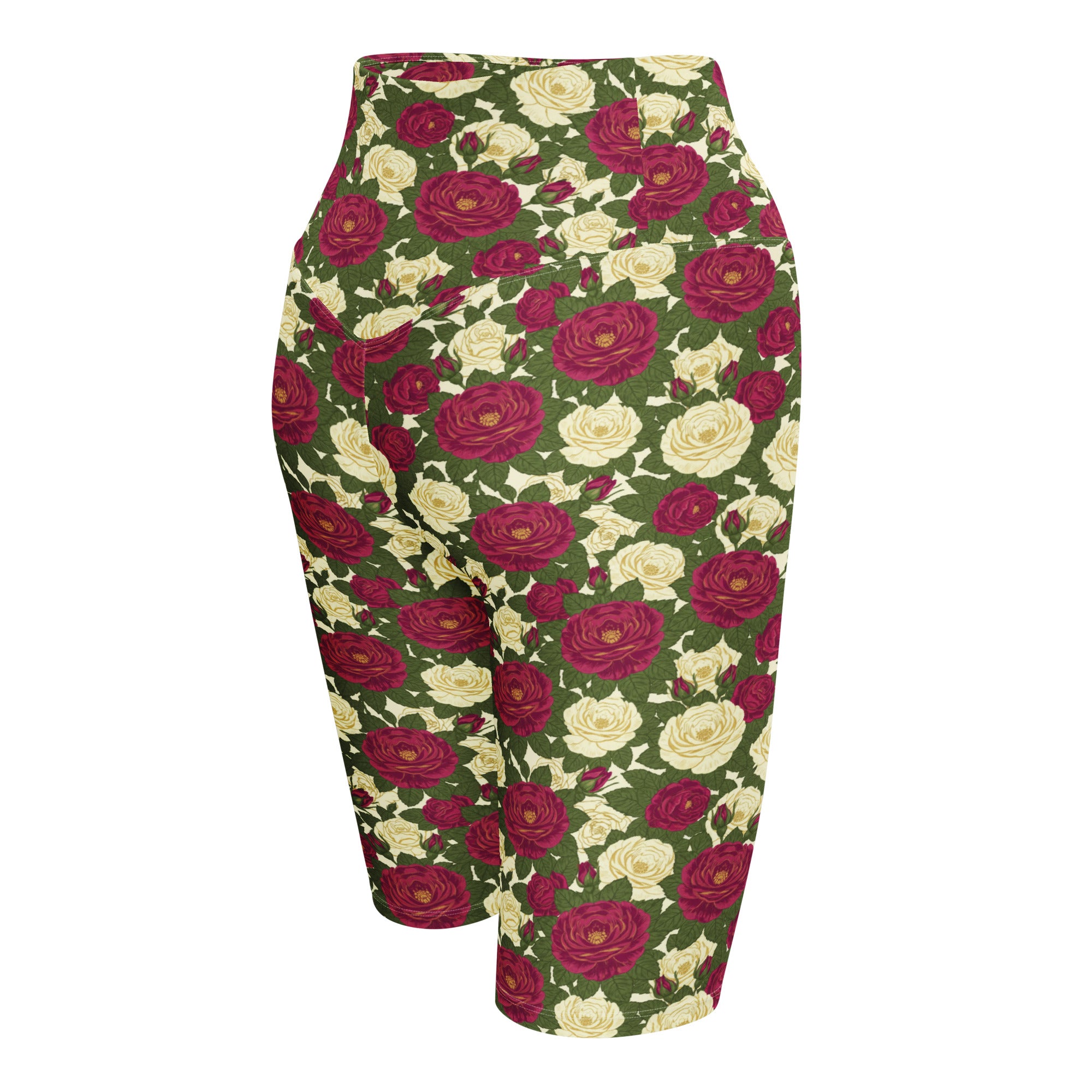 Taurus Rose Botanical Bike Shorts | GearBunch