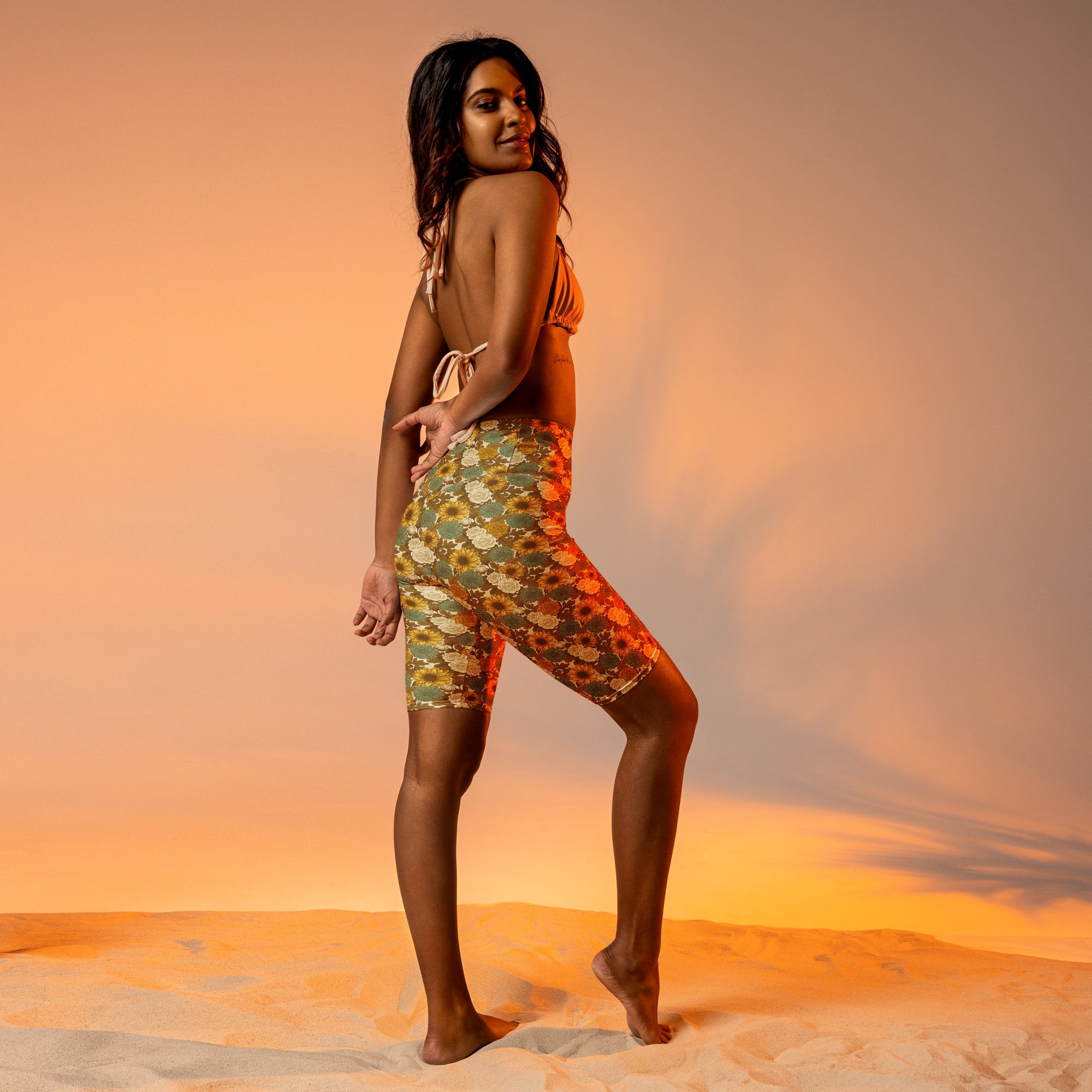 Virgo Harvest Botanical Bike Shorts | GearBunch