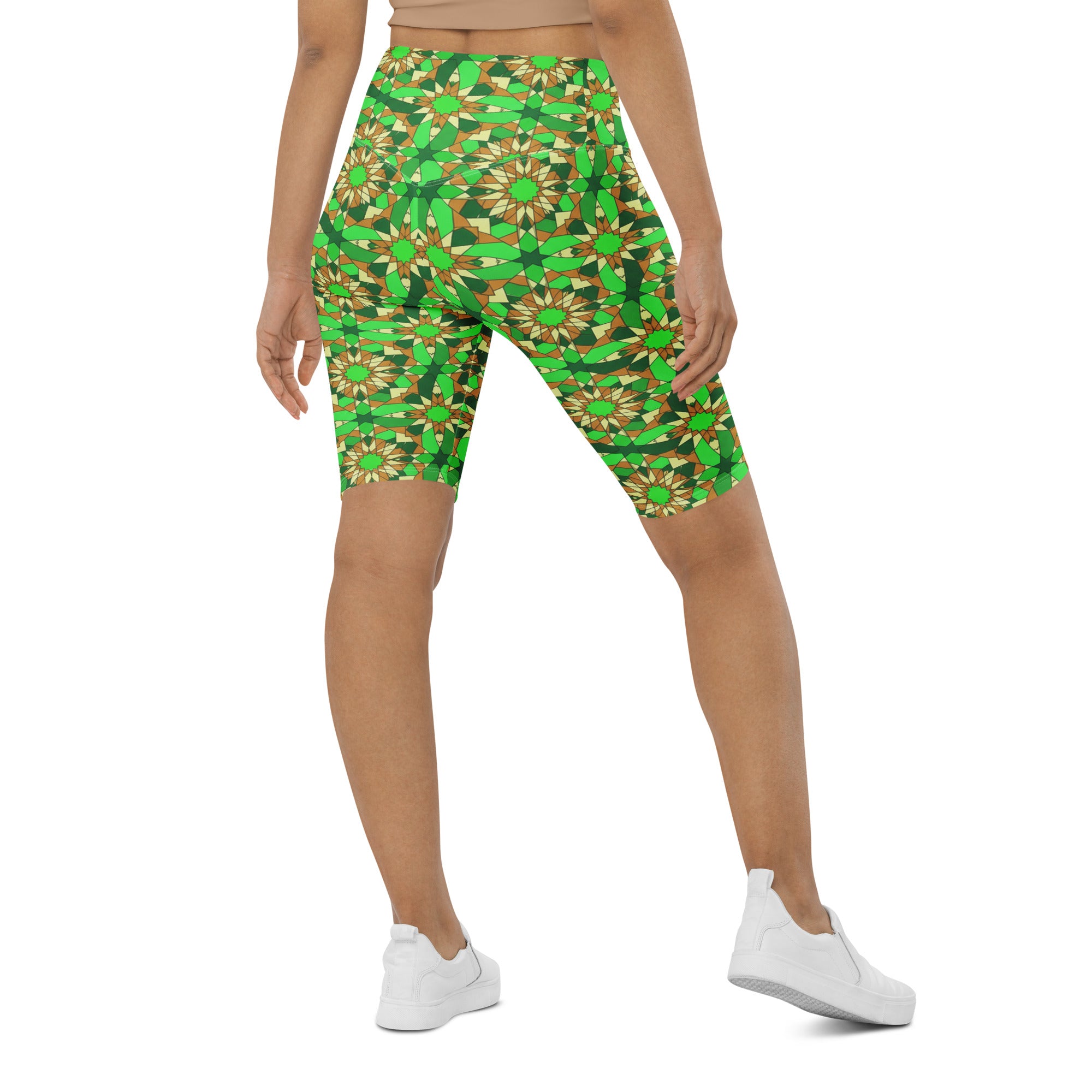 Zellige Jade Copper Bike Shorts | GearBunch