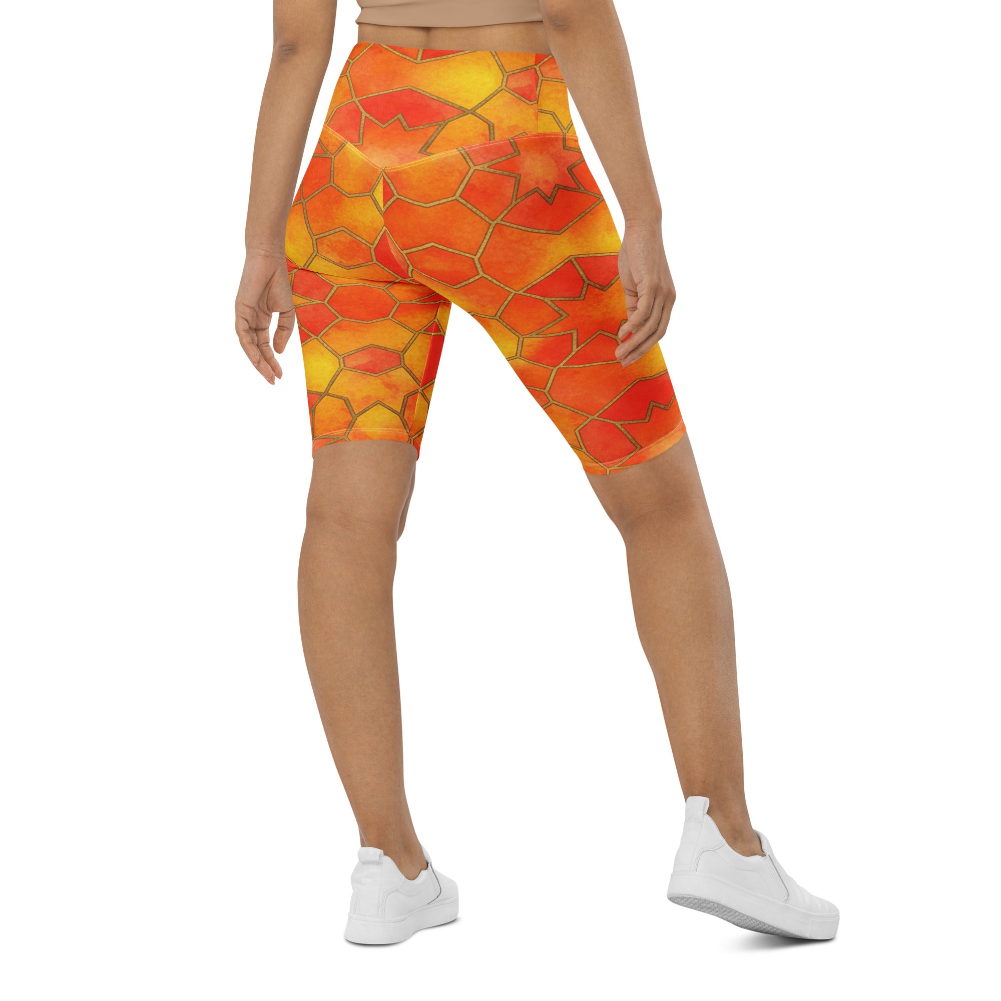Sunset Blaze Bike Shorts | GearBunch