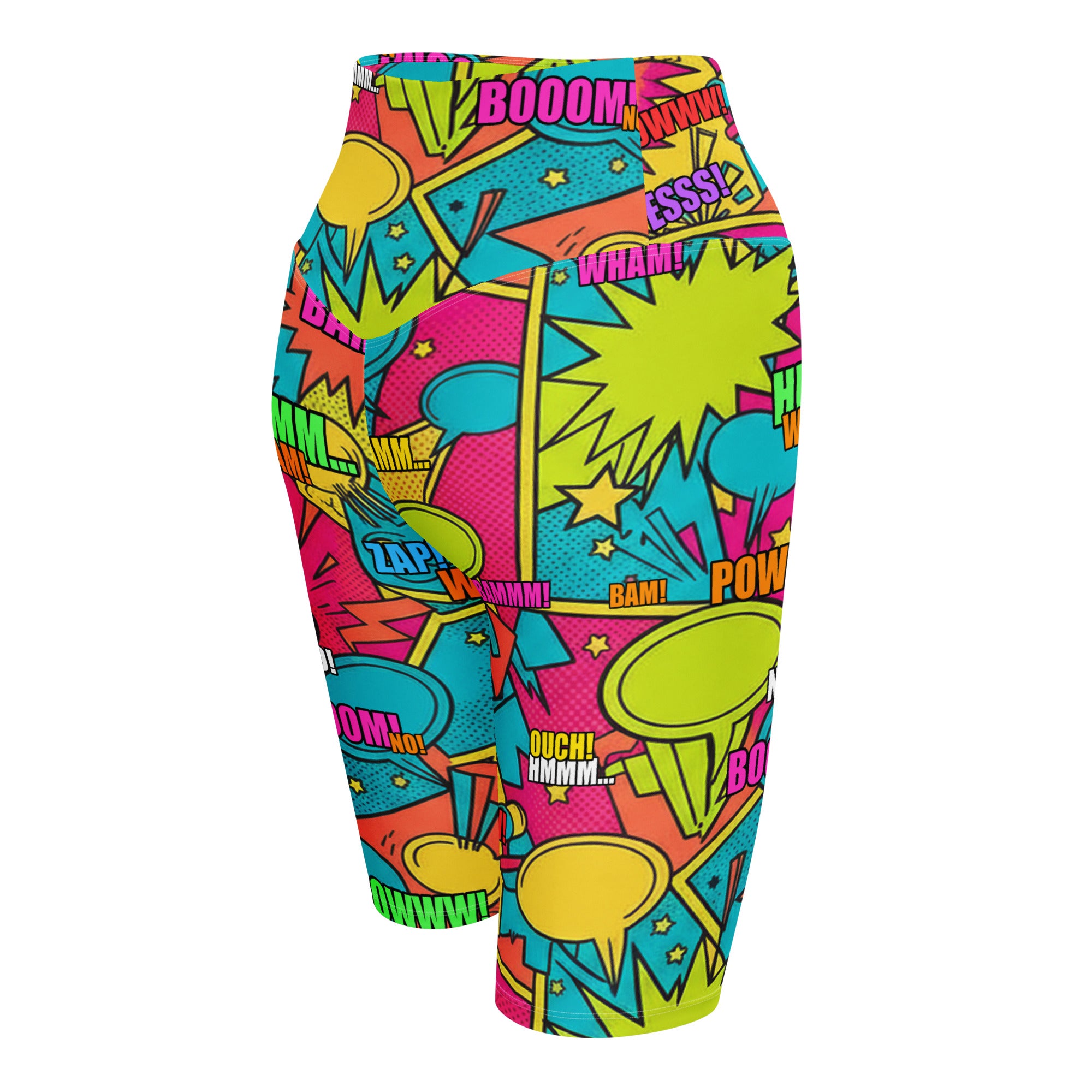 Comic Pop Tropical Bike Shorts | GearBunch