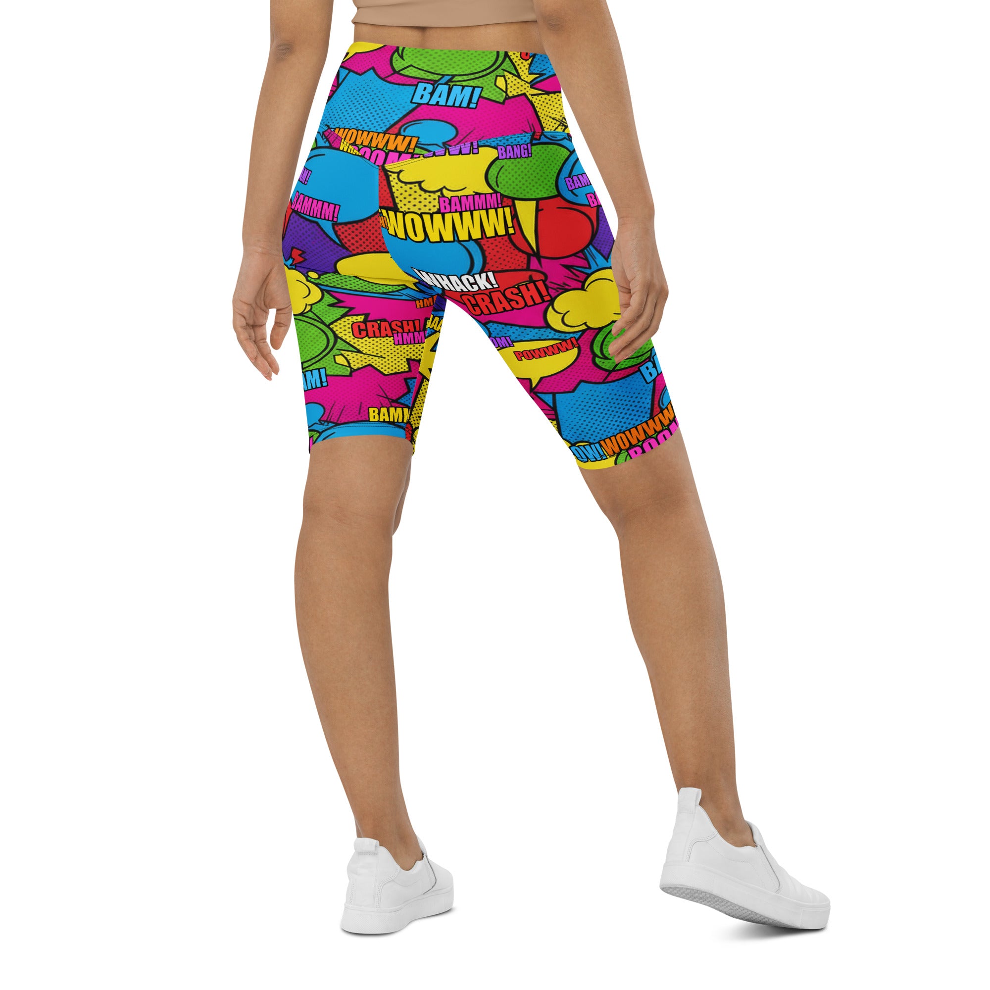 Comic Strip Retro Sunday Bike Shorts | GearBunch