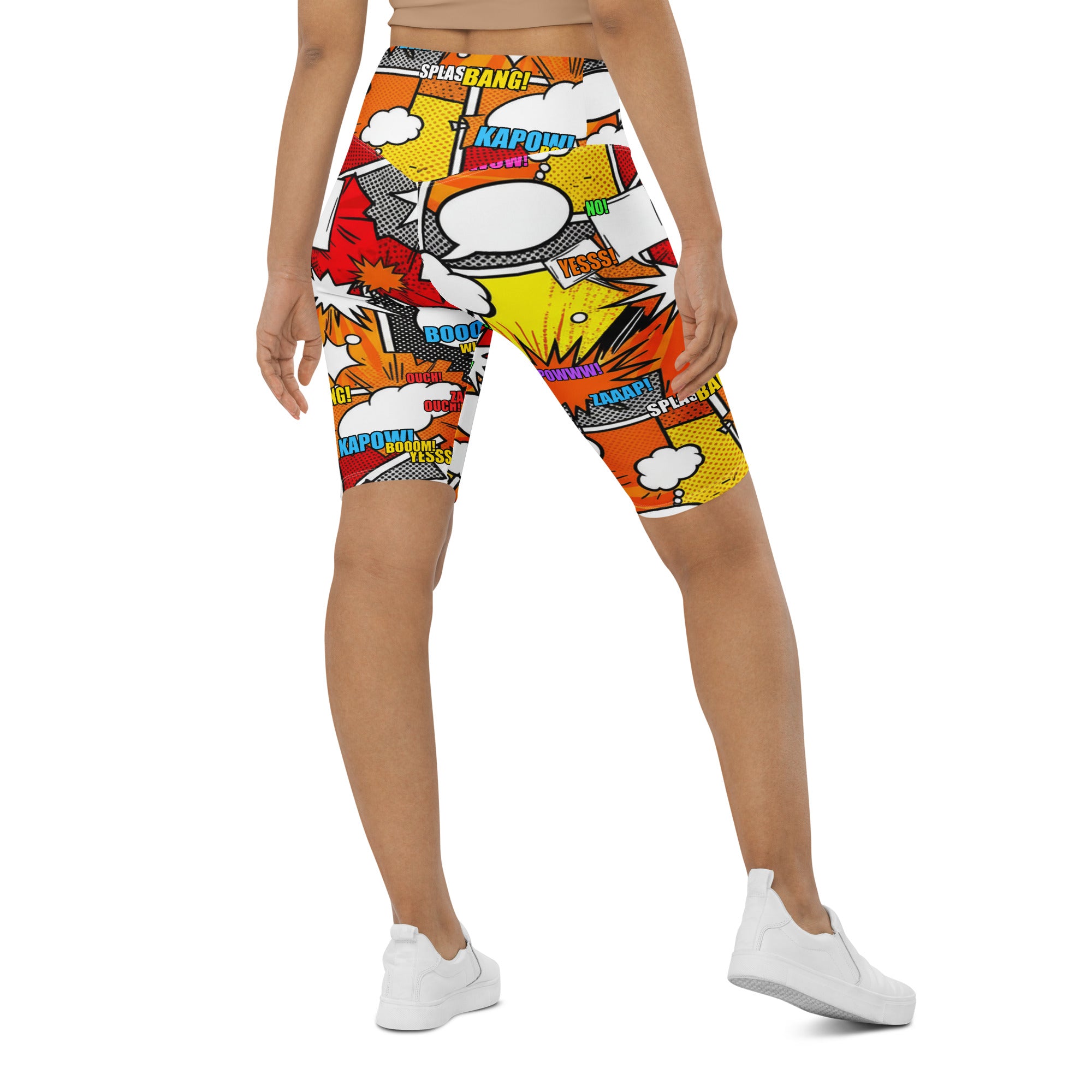 Comic Strip Boom Town Bike Shorts | GearBunch