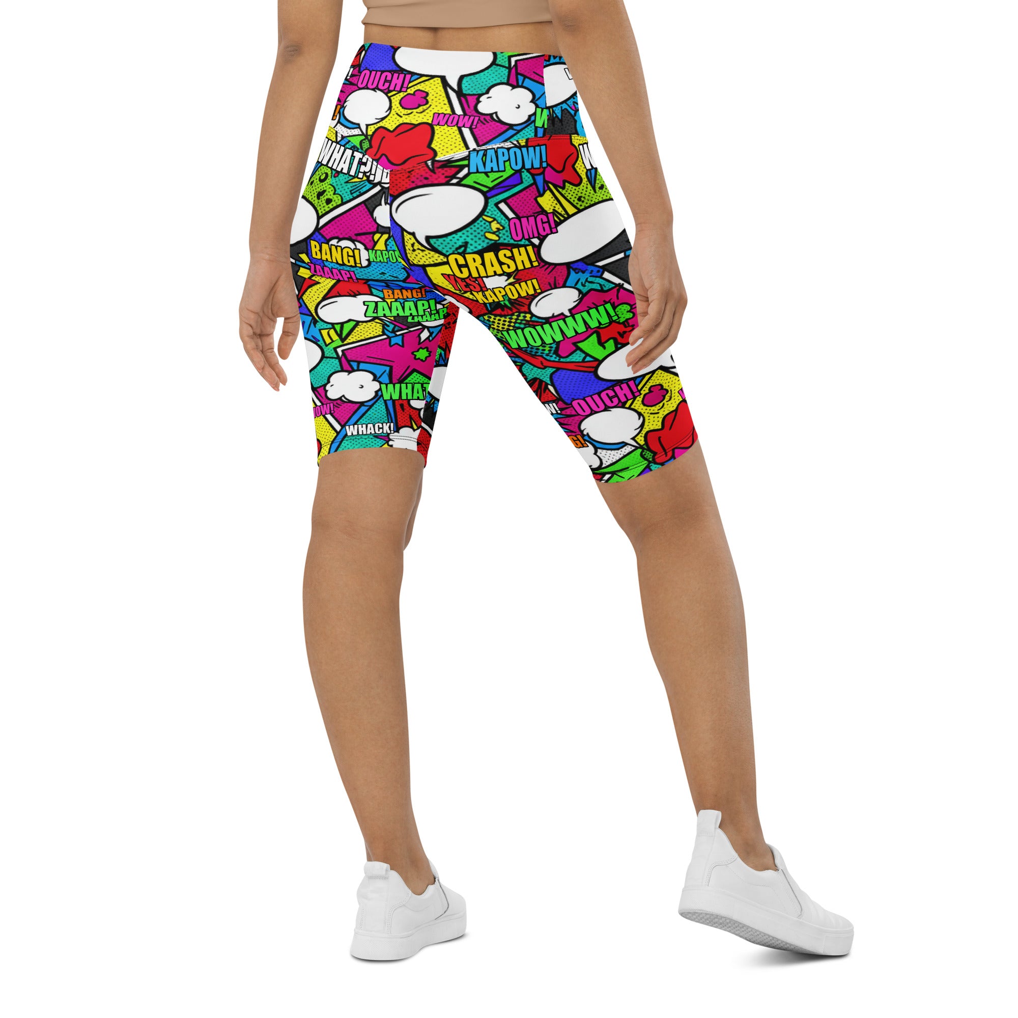 Comic Strip Zombie Apocalypse Bike Shorts | GearBunch