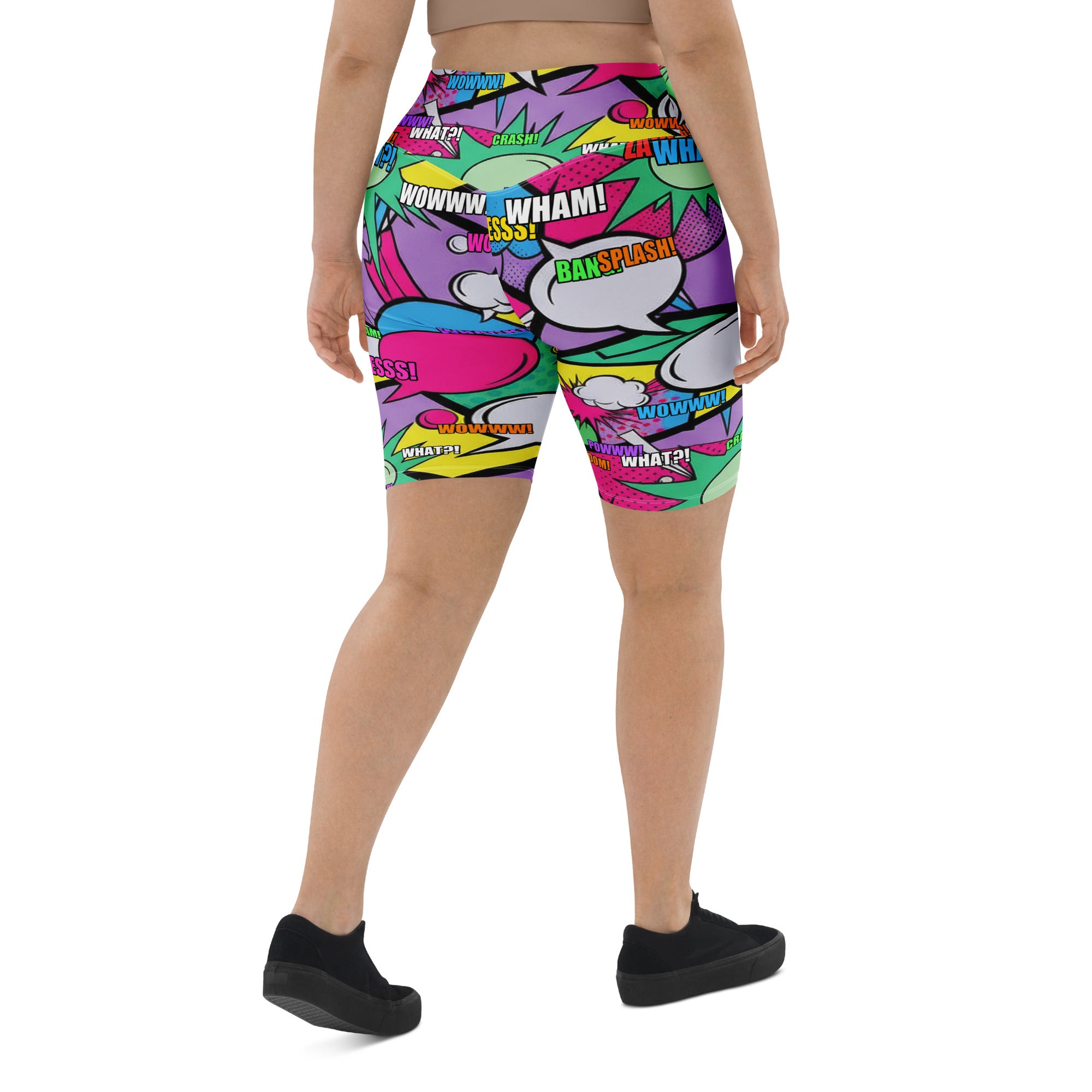 Comic Strip Pop Candy Bike Shorts | GearBunch