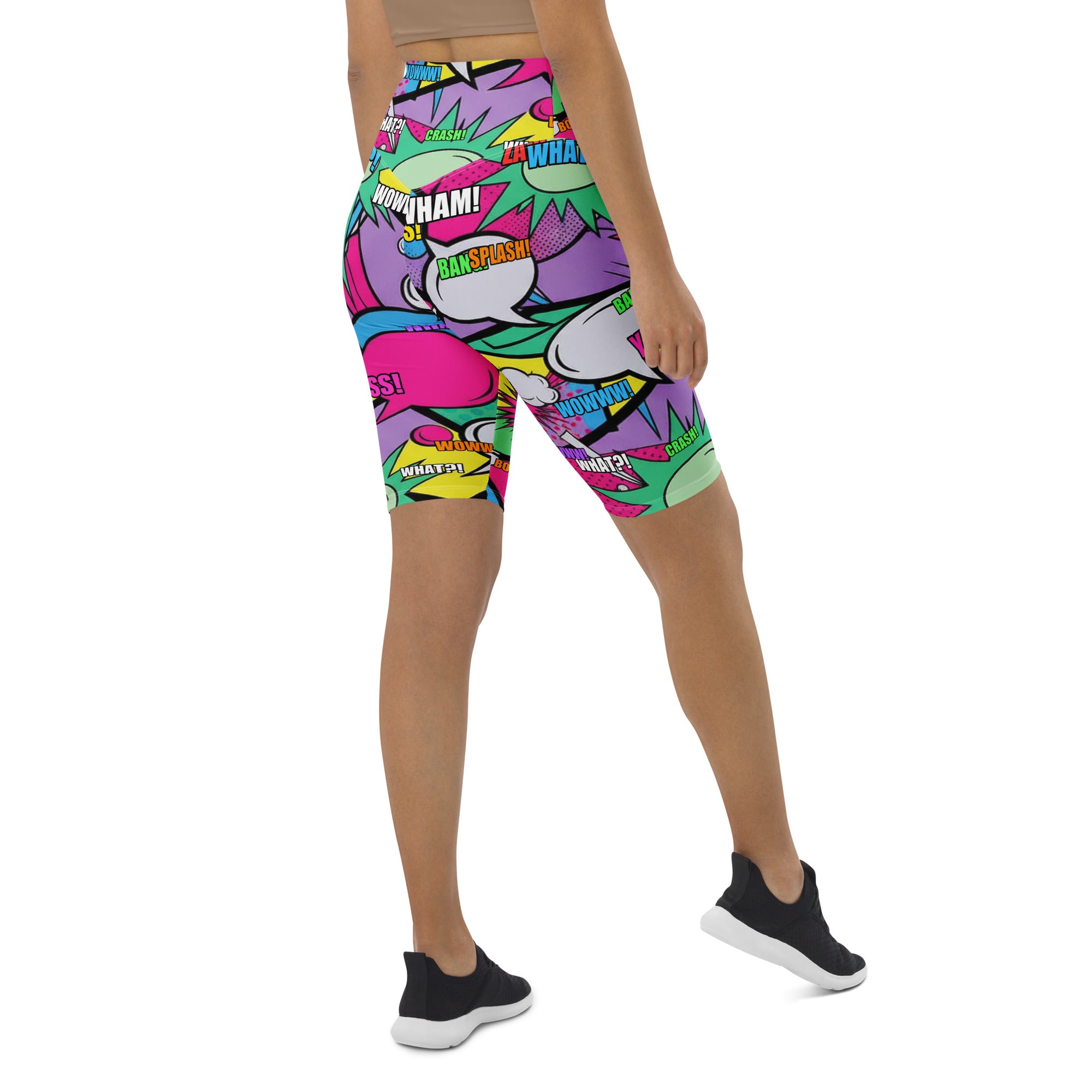 Comic Strip Pop Candy Bike Shorts | GearBunch