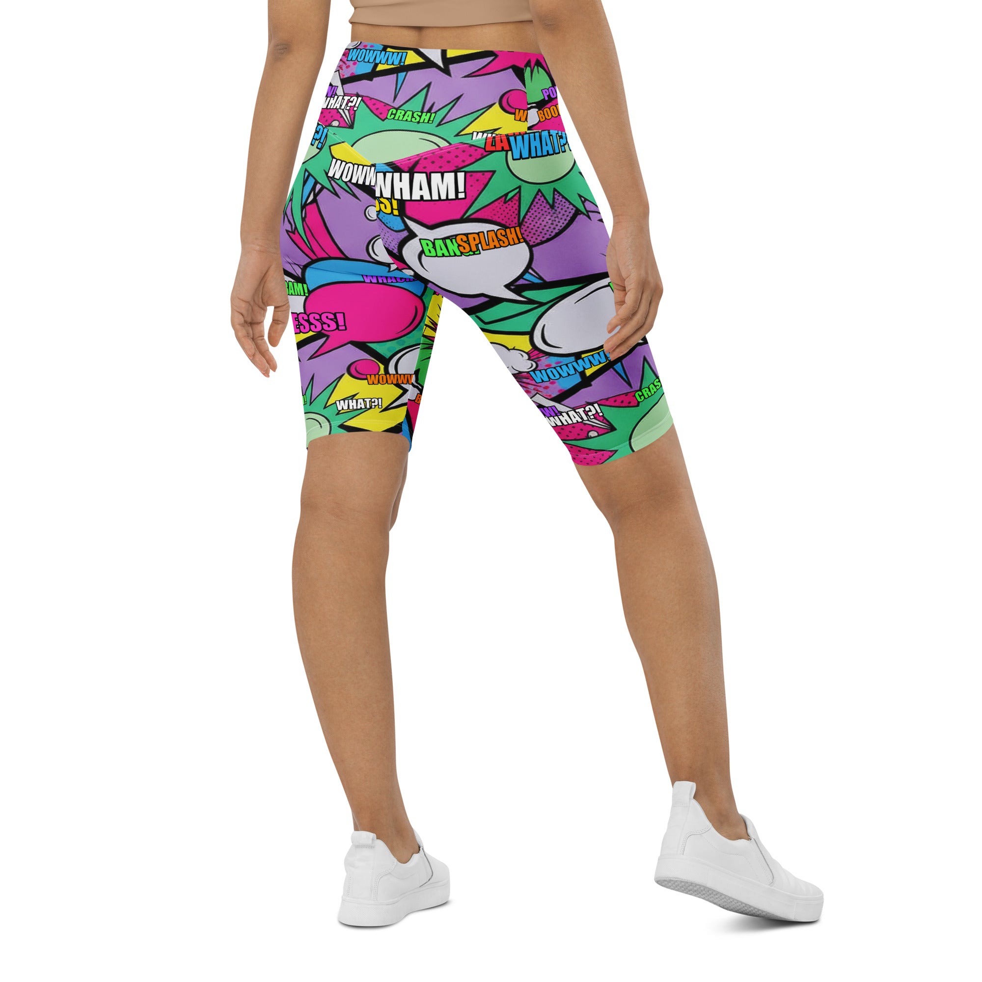 Comic Strip Pop Candy Bike Shorts | GearBunch