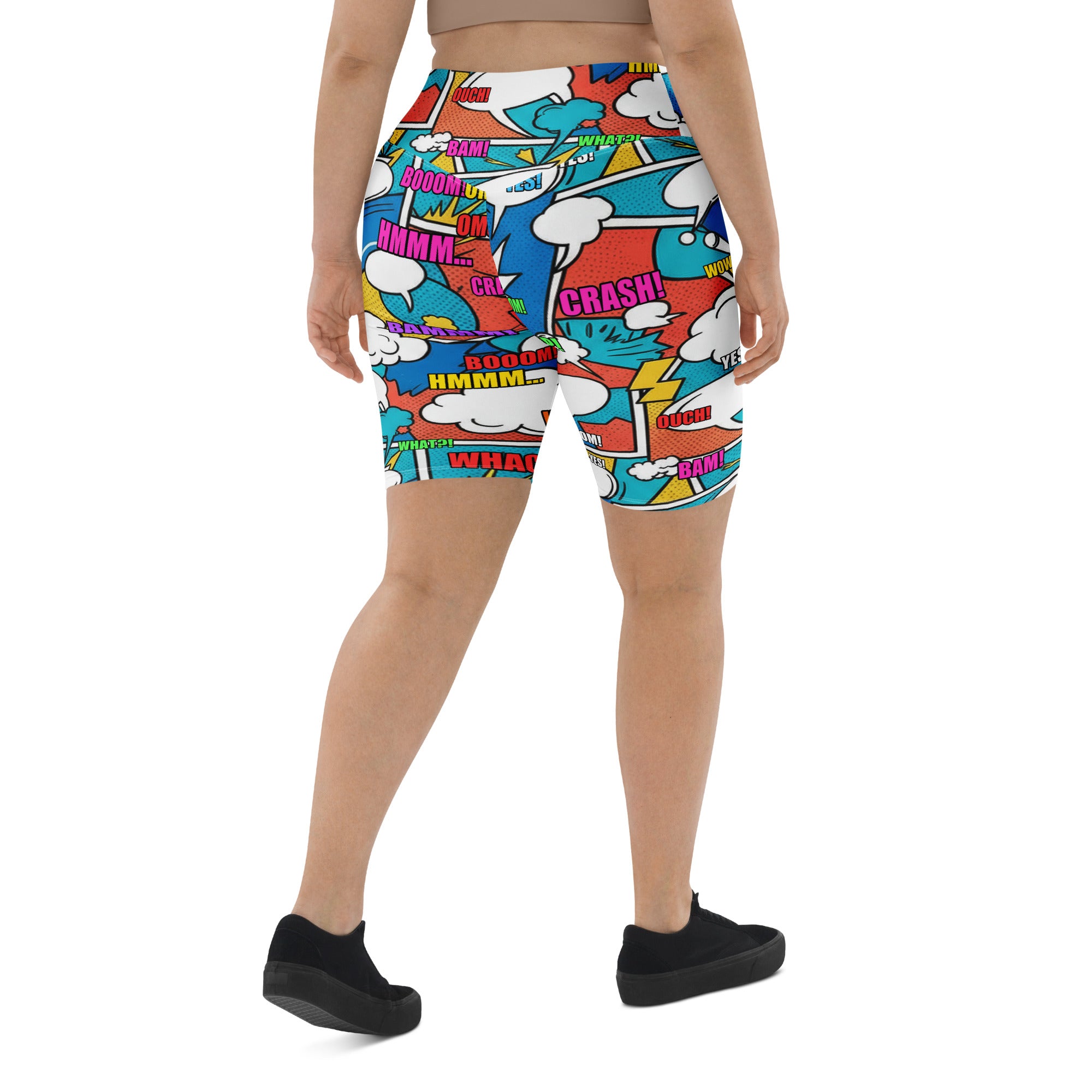 Comic Strip Surf Kapow Bike Shorts | GearBunch