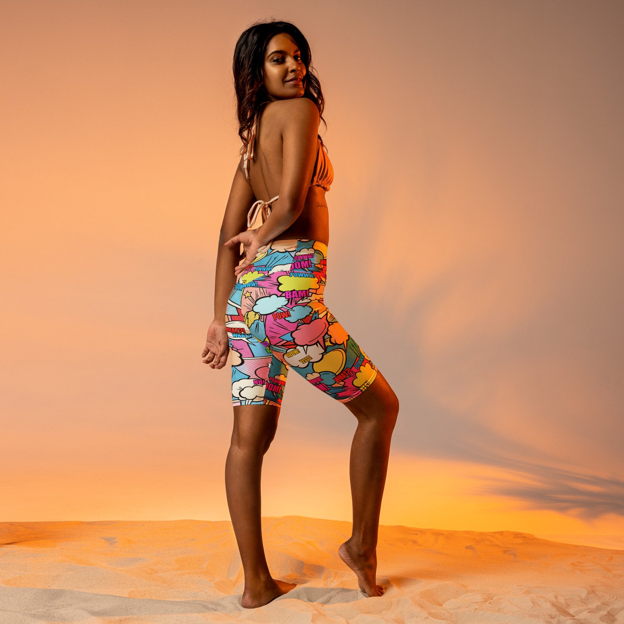 Comic Strip Kawaii Cute Bike Shorts | GearBunch
