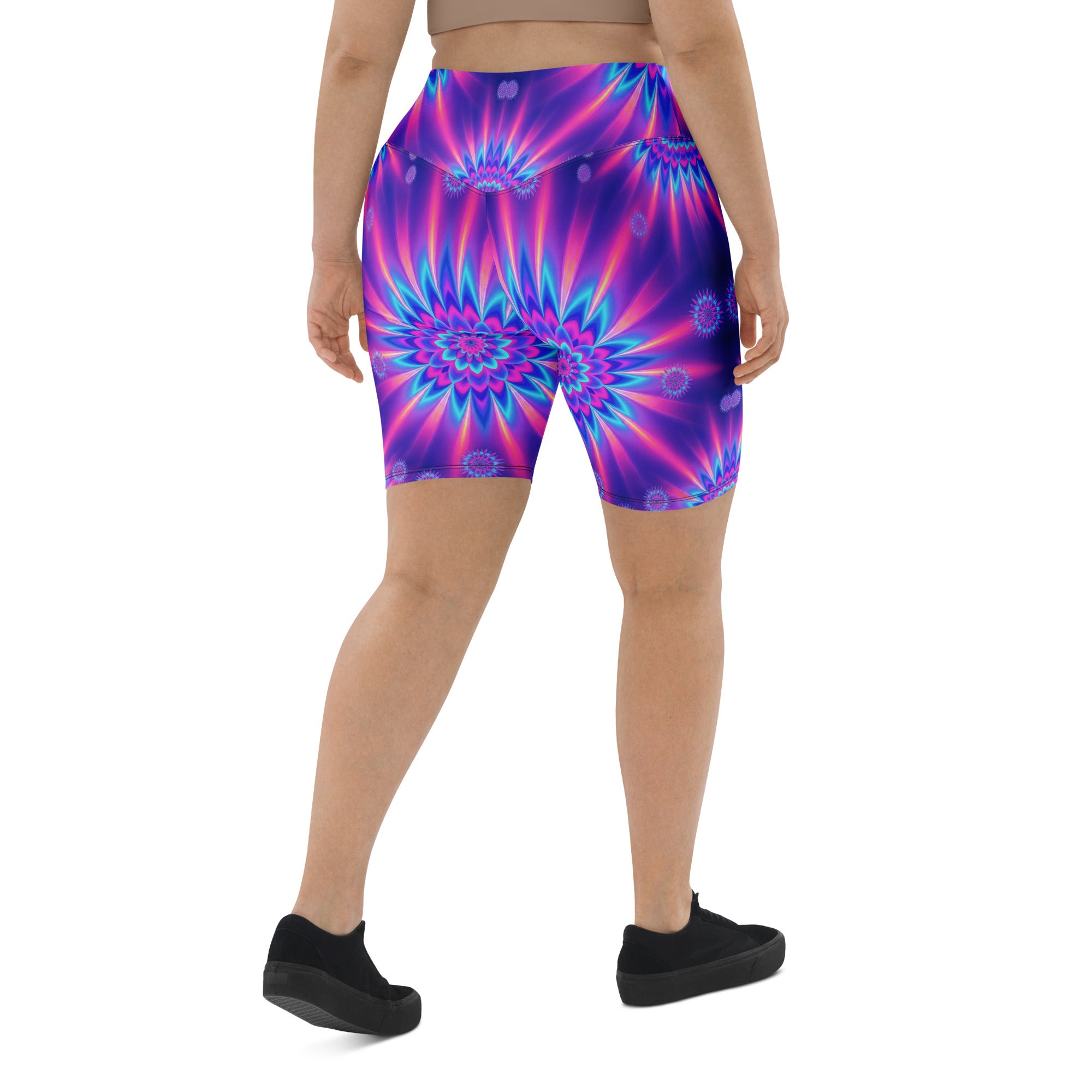 Psychedelic Vaporwave Dream Bike Shorts | GearBunch