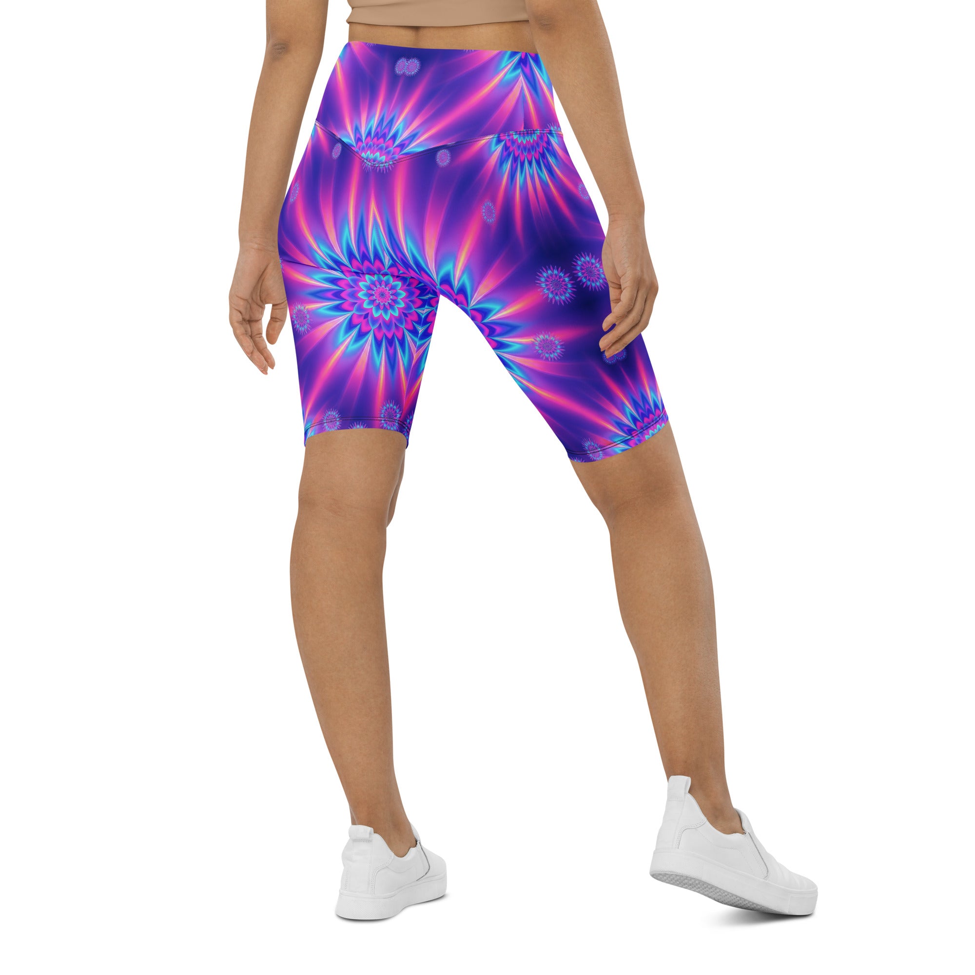 Psychedelic Vaporwave Dream Bike Shorts | GearBunch