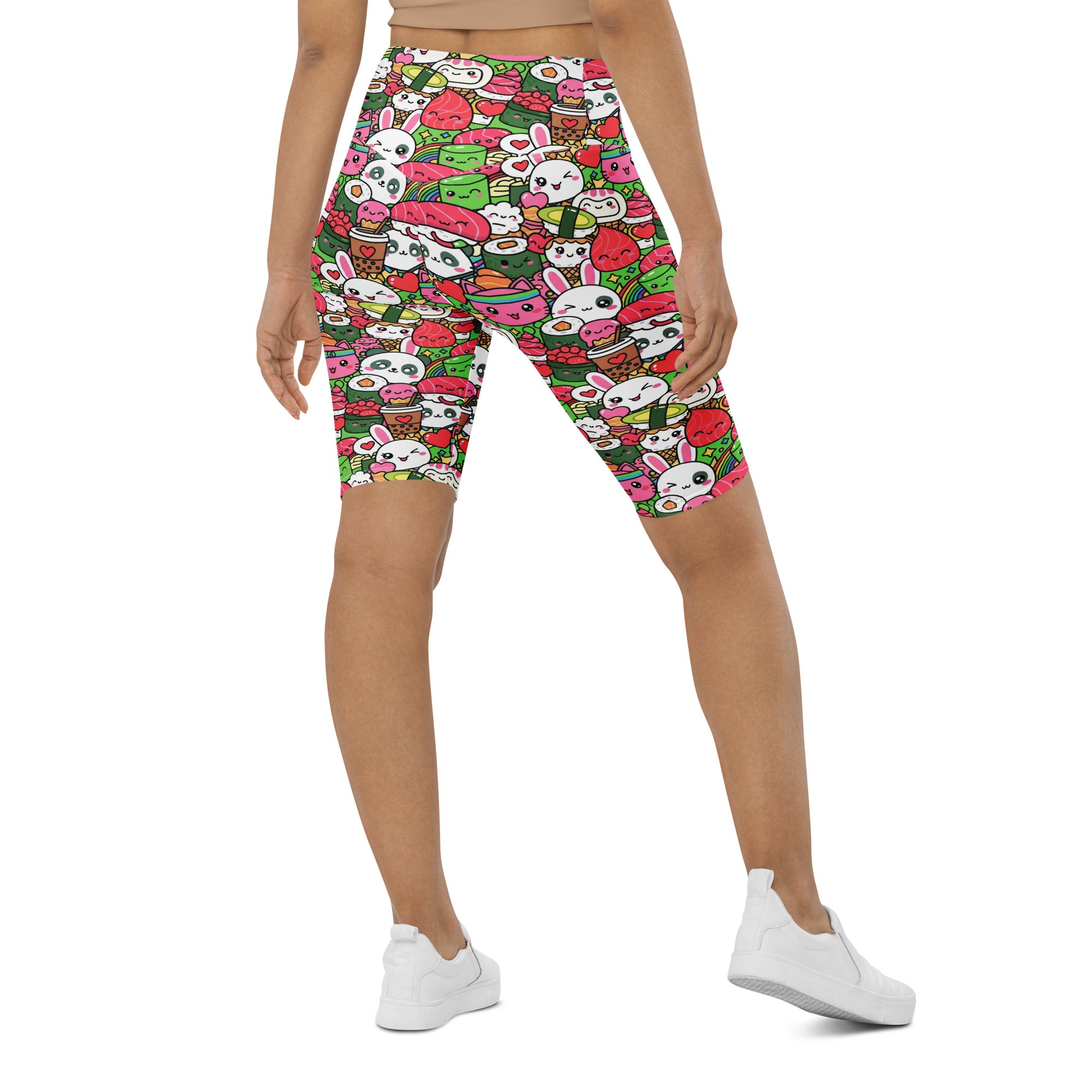 Kawaii Sushi Party Bike Shorts | GearBunch