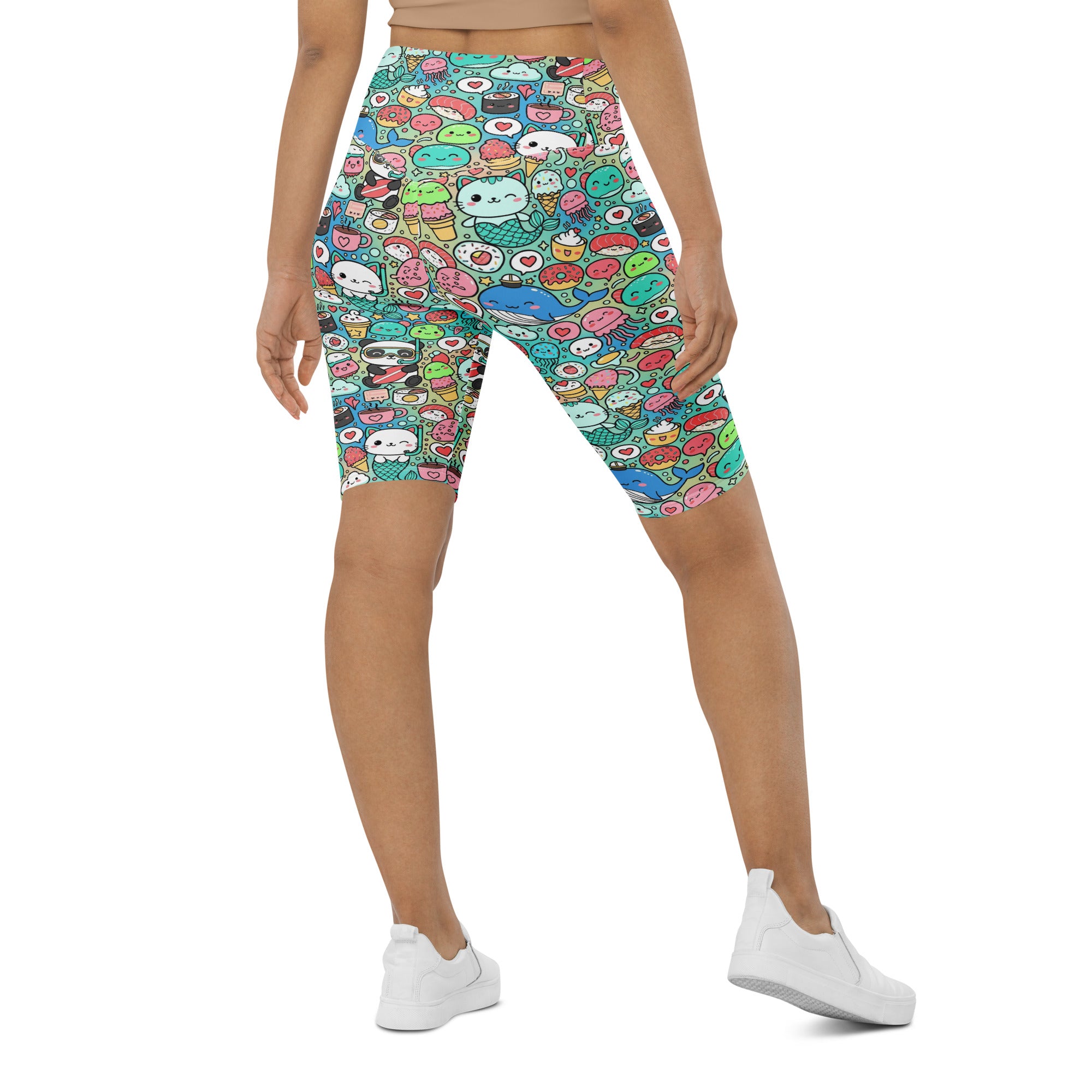 Kawaii Ocean Friends Bike Shorts | GearBunch