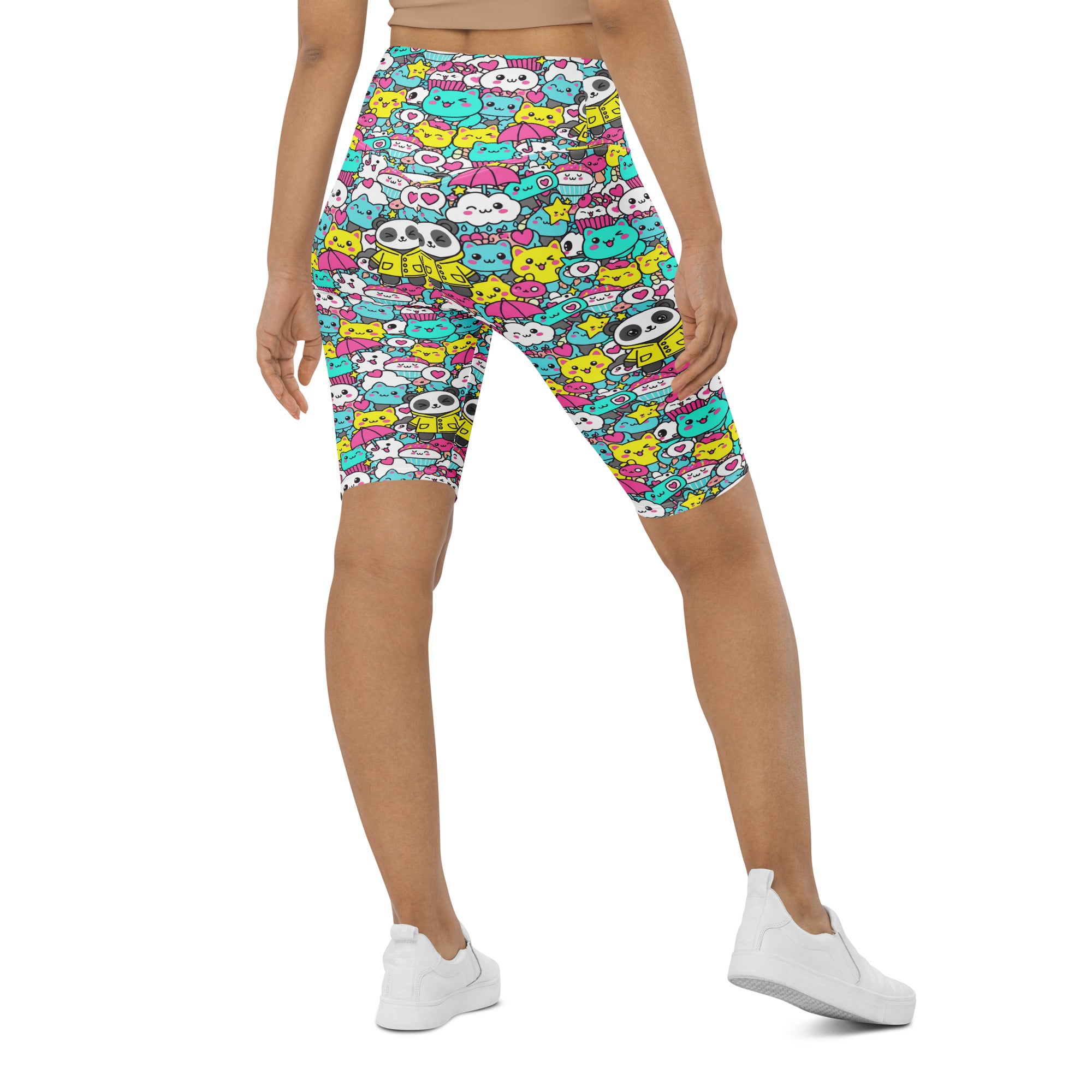 Kawaii Rainy Day Bike Shorts | GearBunch