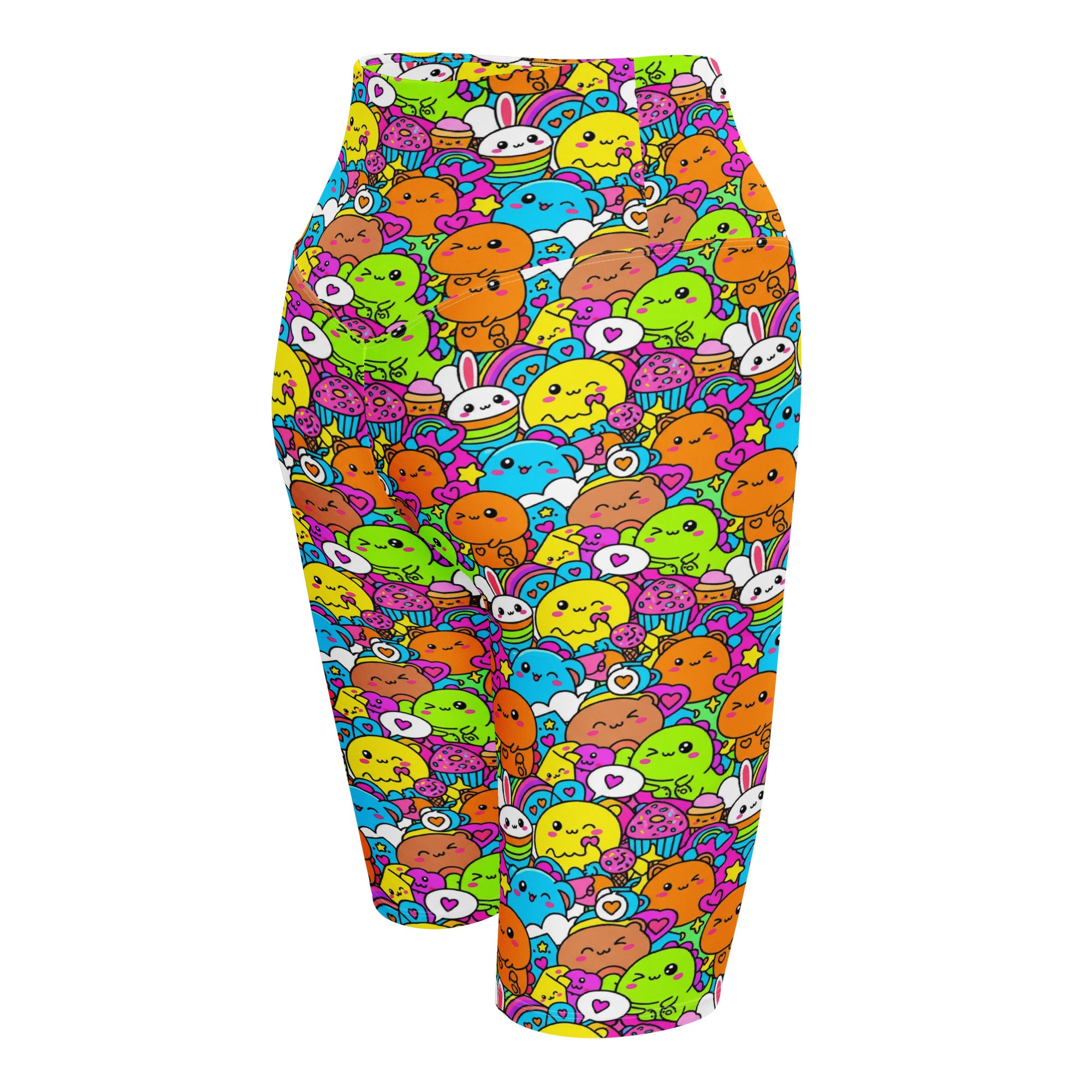 Kawaii Dinosaur Stomp Bike Shorts | GearBunch