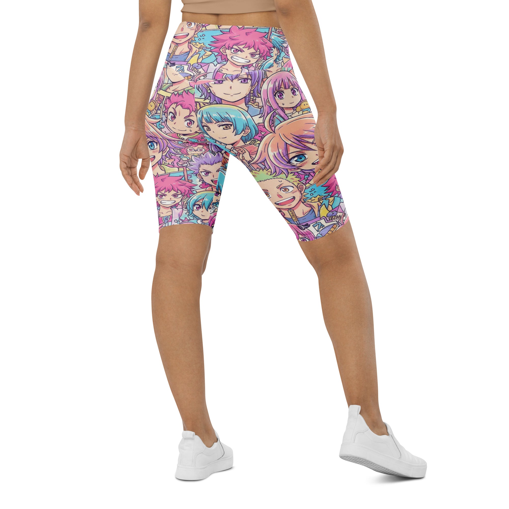 Anime Collage Pastel Dream Bike Shorts | GearBunch