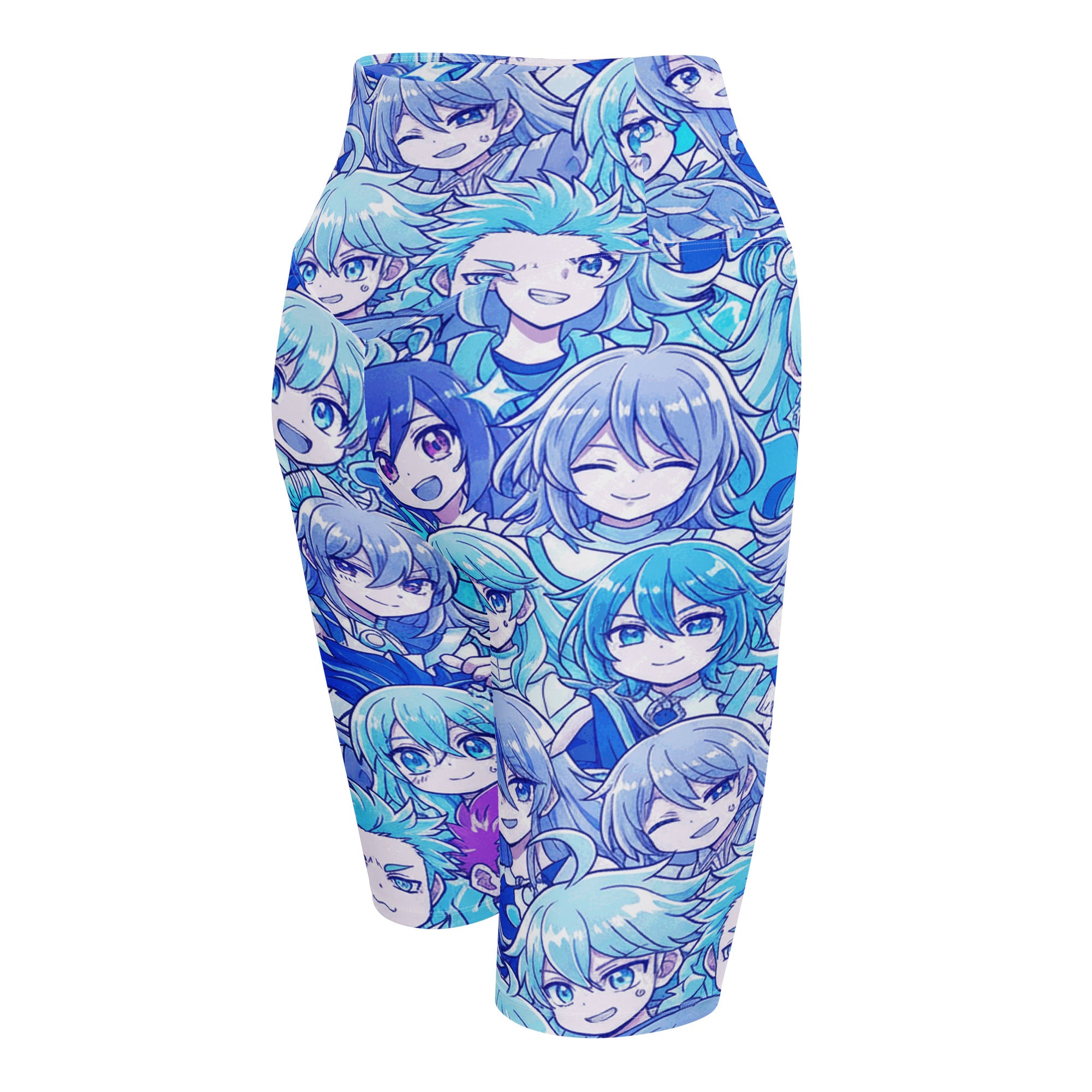 Anime Collage Ice Kingdom Bike Shorts | GearBunch