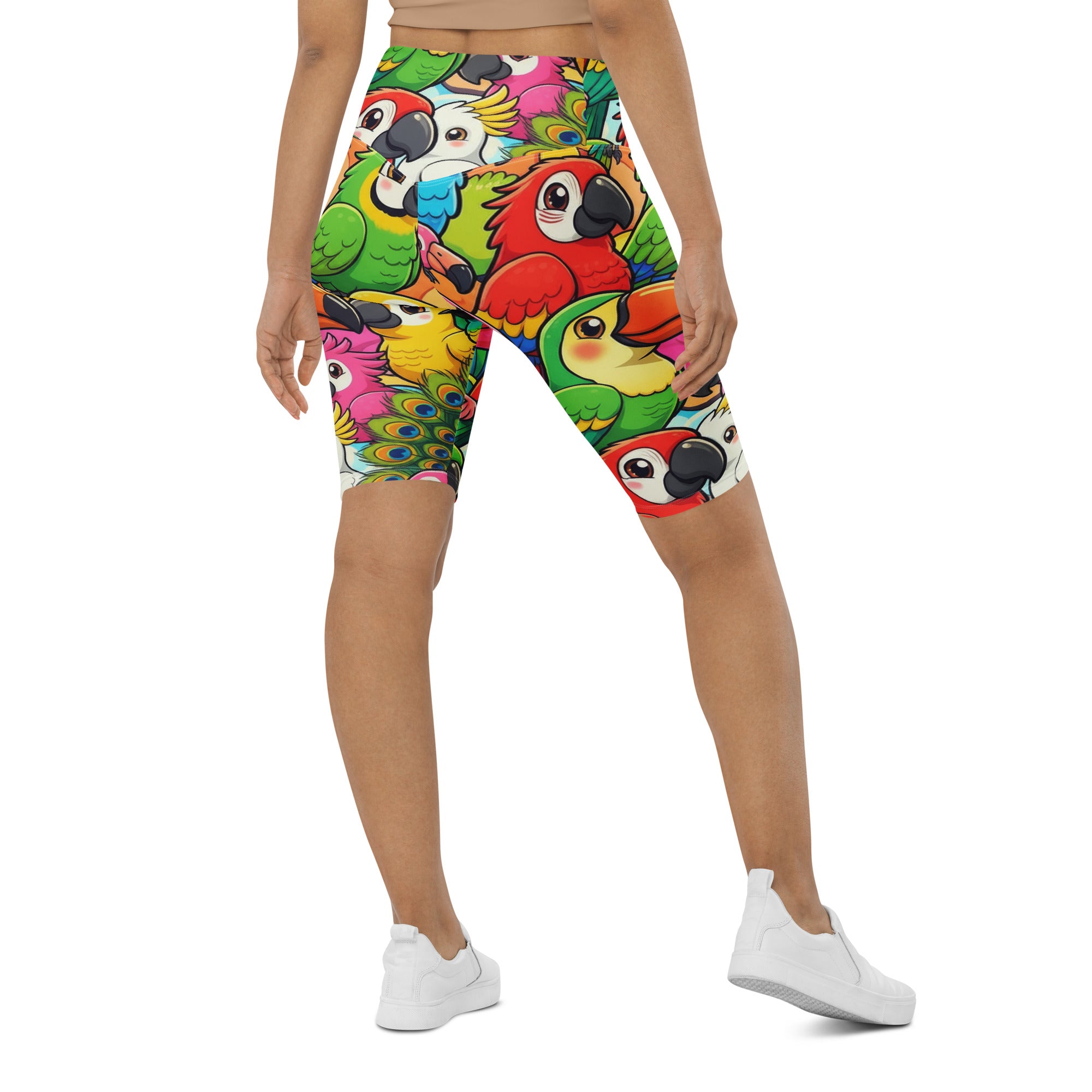 Tropical Birds Bike Shorts | GearBunch