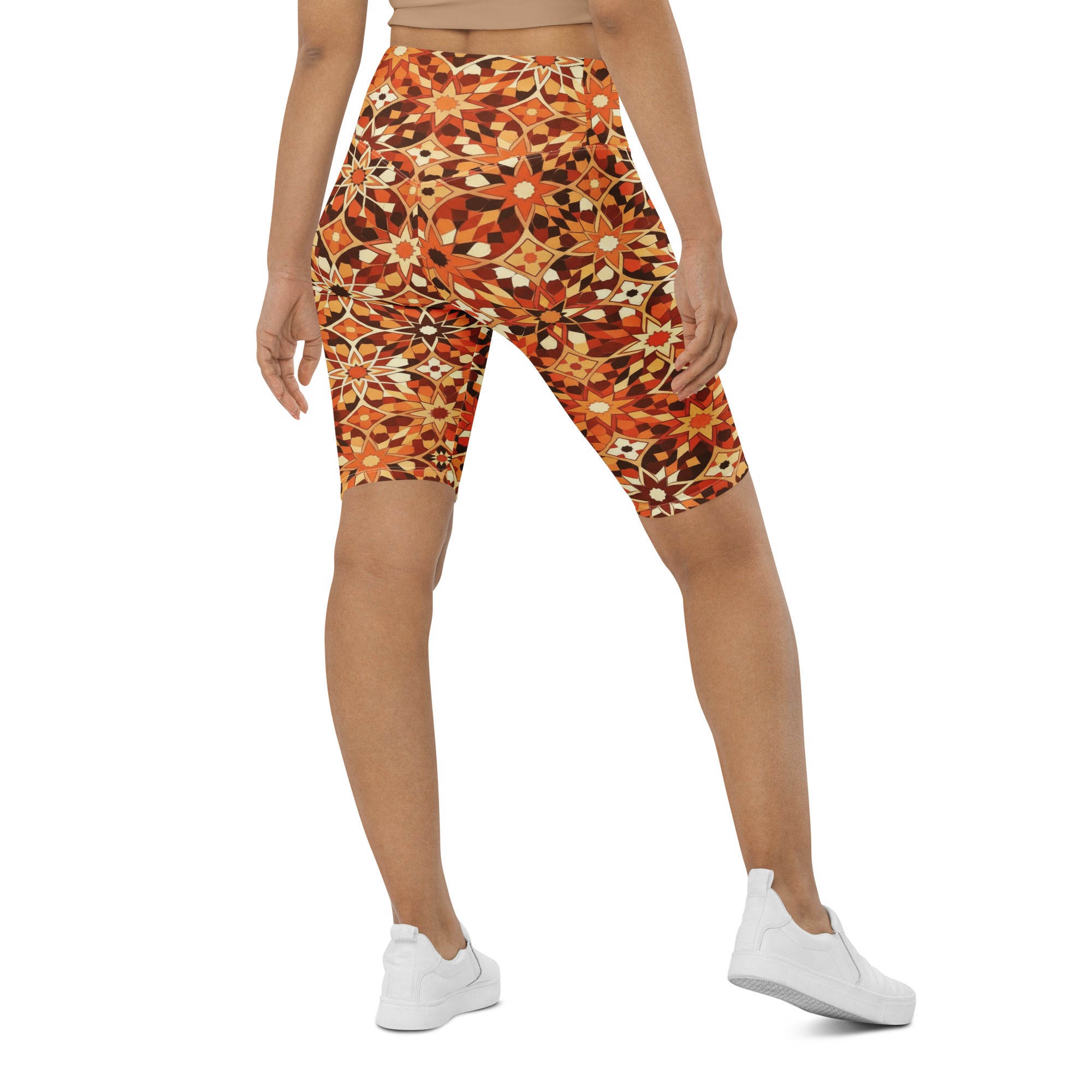 Zellige Desert Sand Bike Shorts | GearBunch