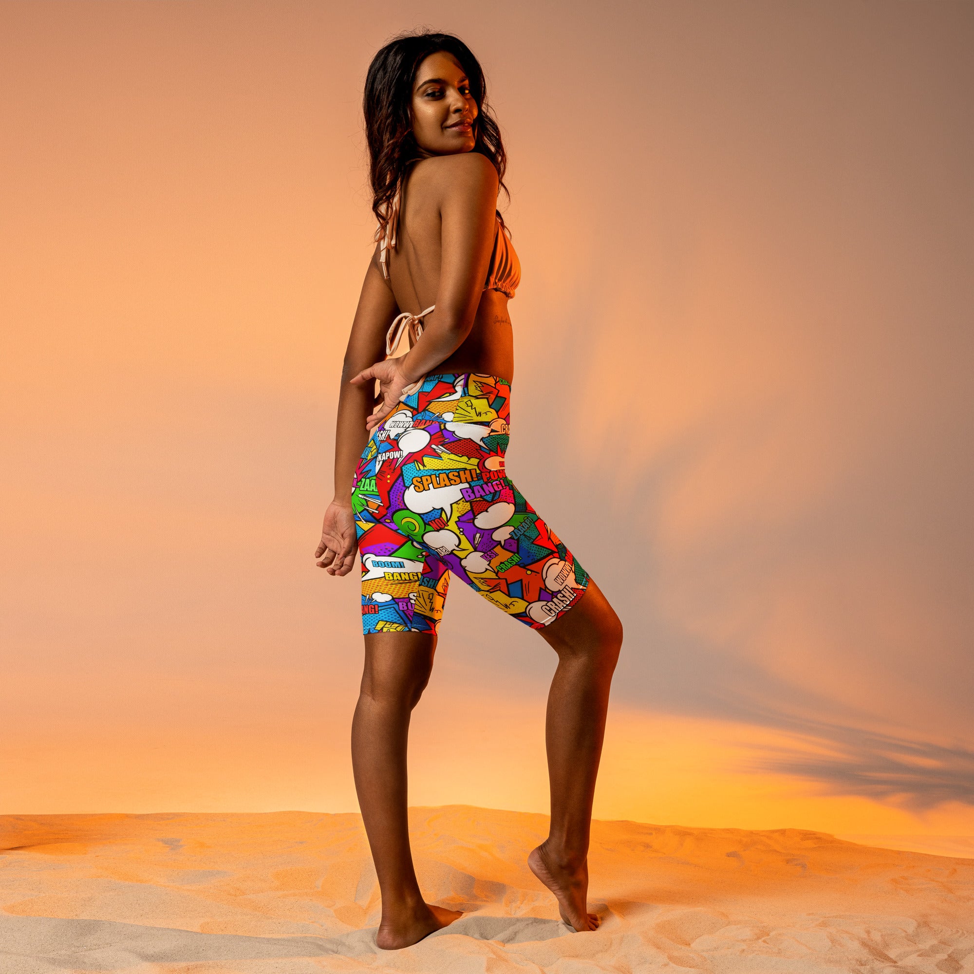 Comic Strip Classic Hero Bike Shorts | GearBunch