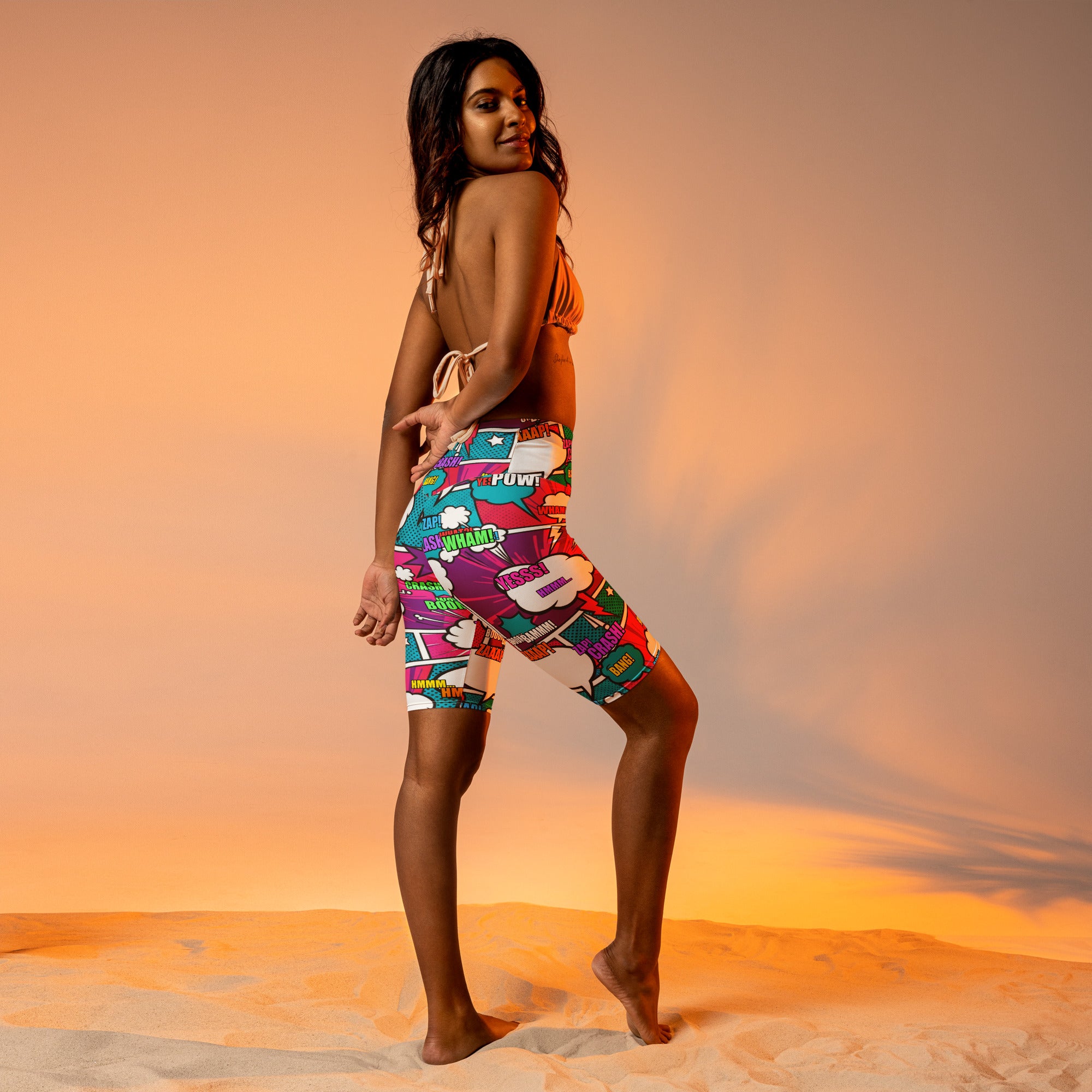 Comic Strip Roller Derby Bike Shorts | GearBunch