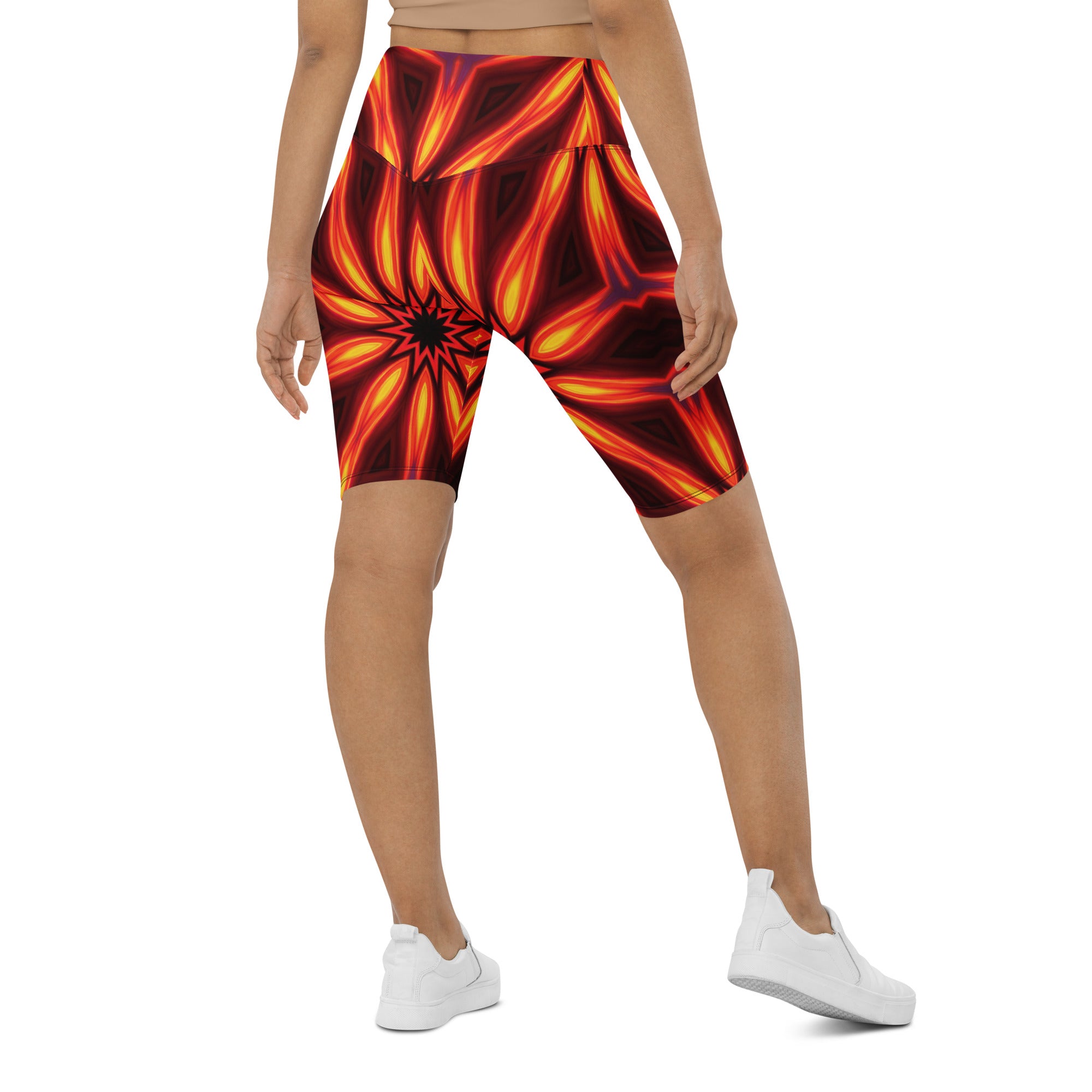 Psychedelic Infrared Bike Shorts | GearBunch