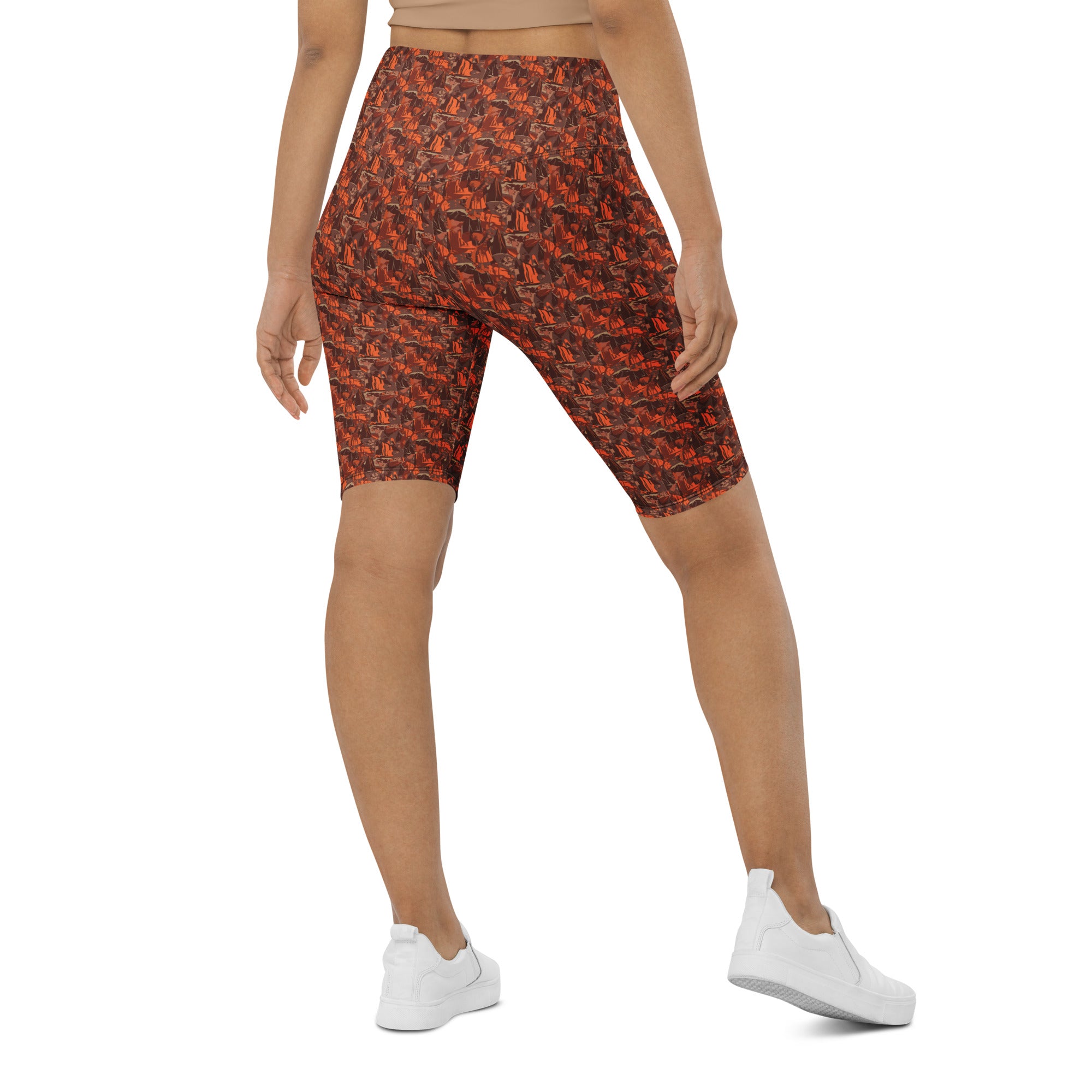 Broken Desert Landscape Bike Shorts | GearBunch