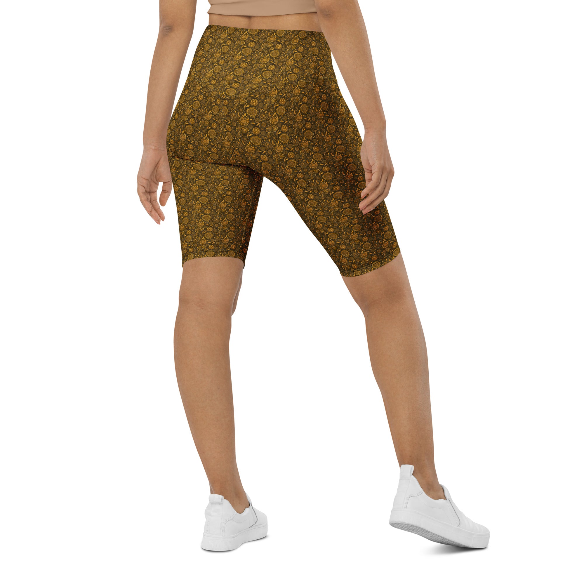 Gustav Klimt Floral Bike Shorts | GearBunch