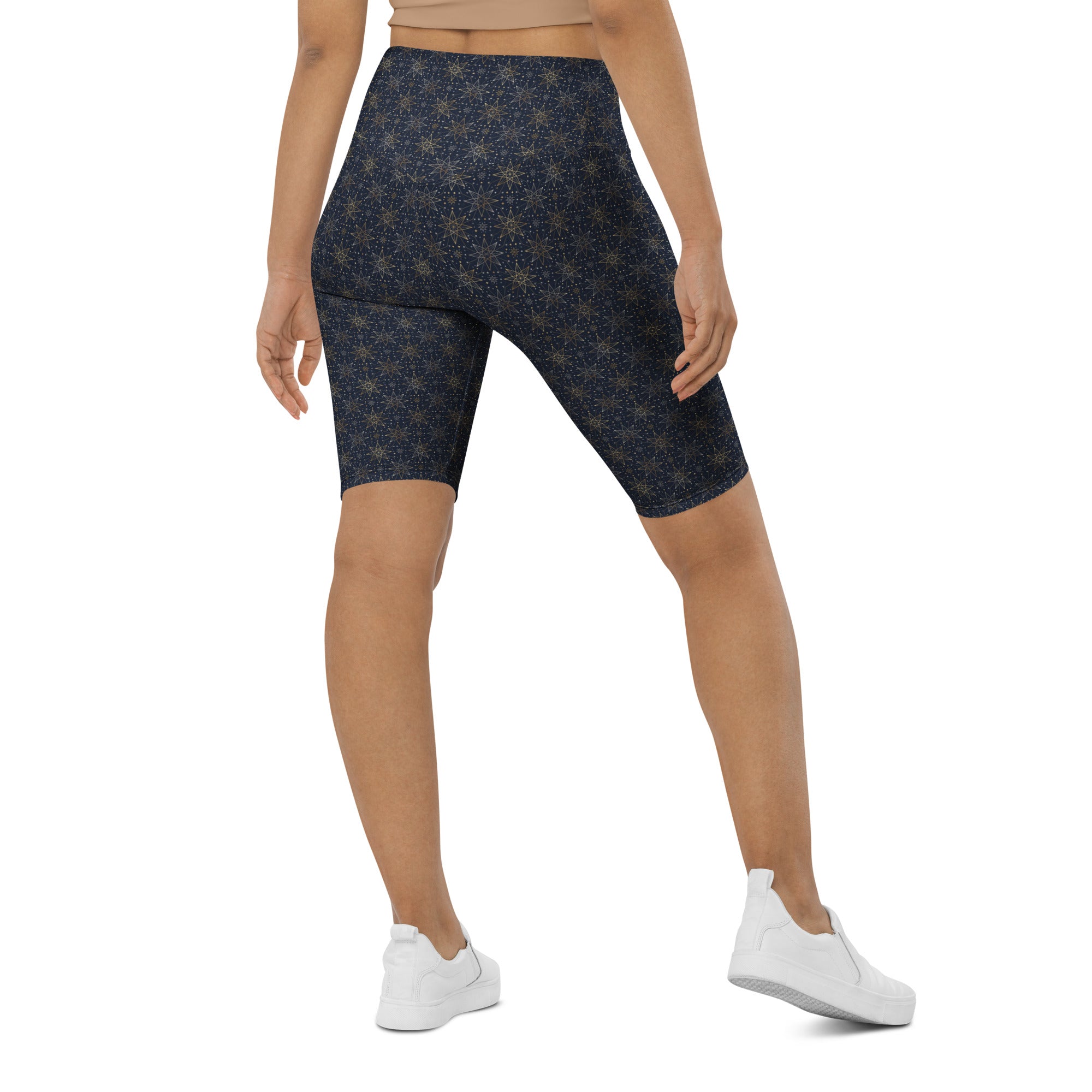 Star of Bethlehem Geometric Bike Shorts | GearBunch