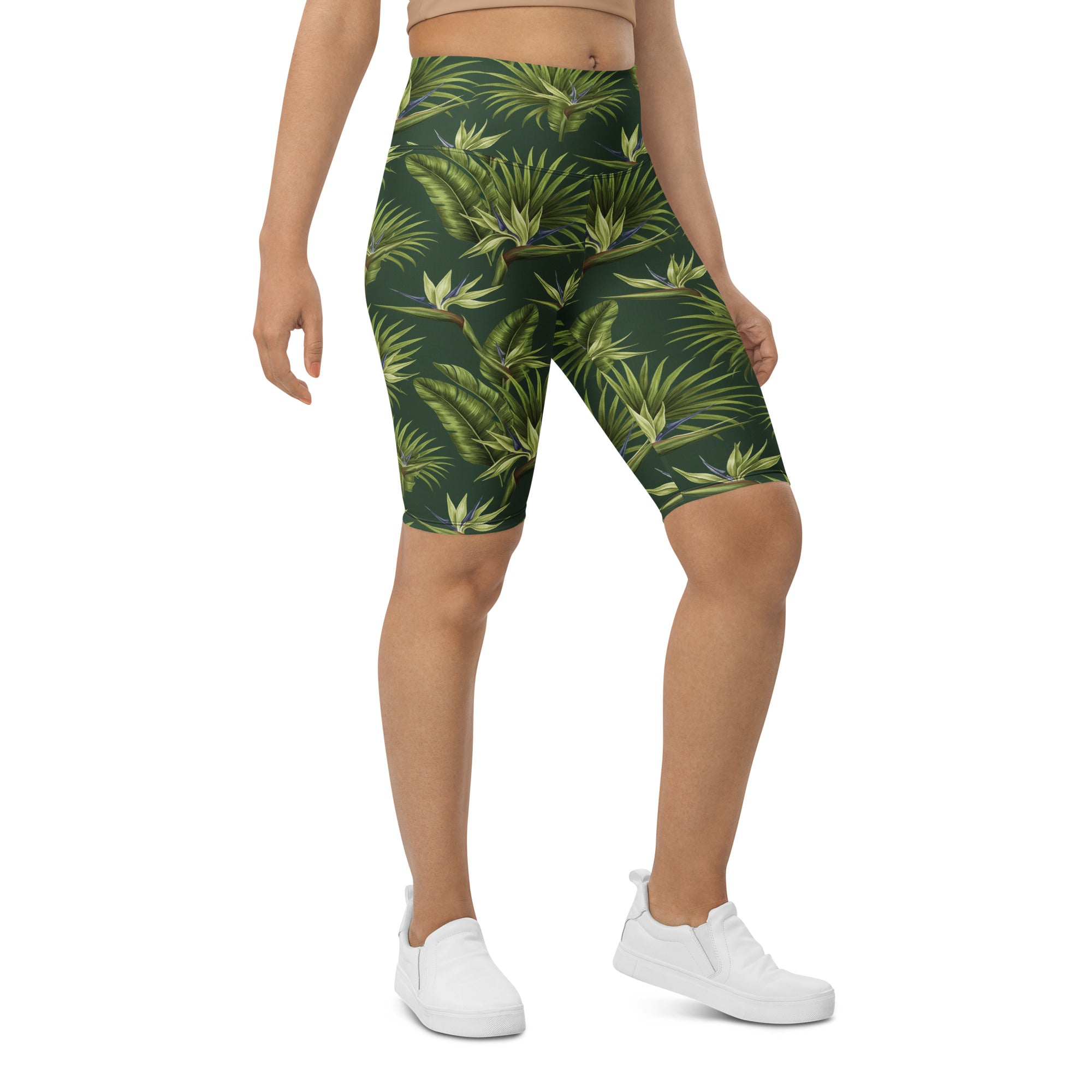 Tropical Palm Grove Bike Shorts | GearBunch