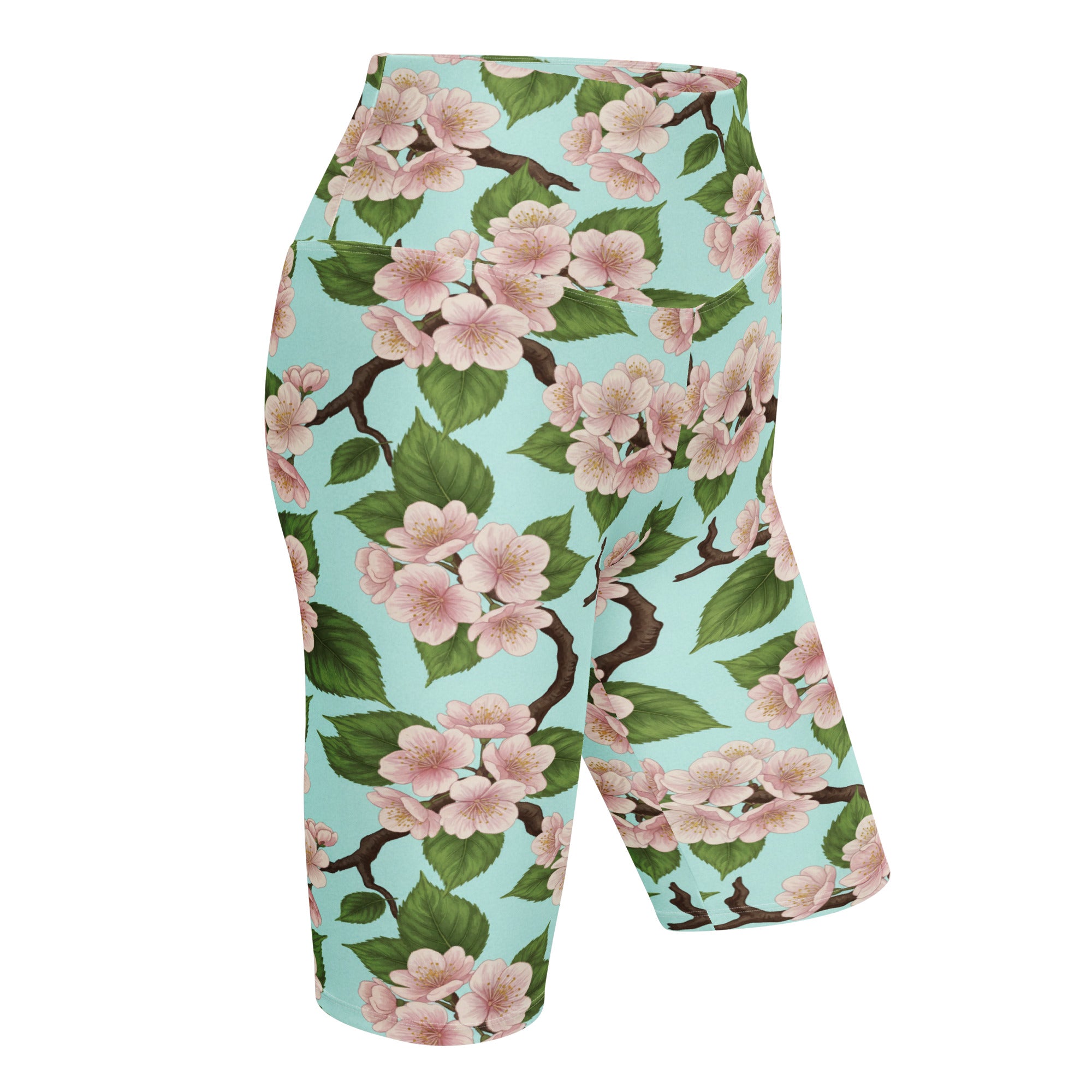 Cherry Blossom Branches Bike Shorts | GearBunch