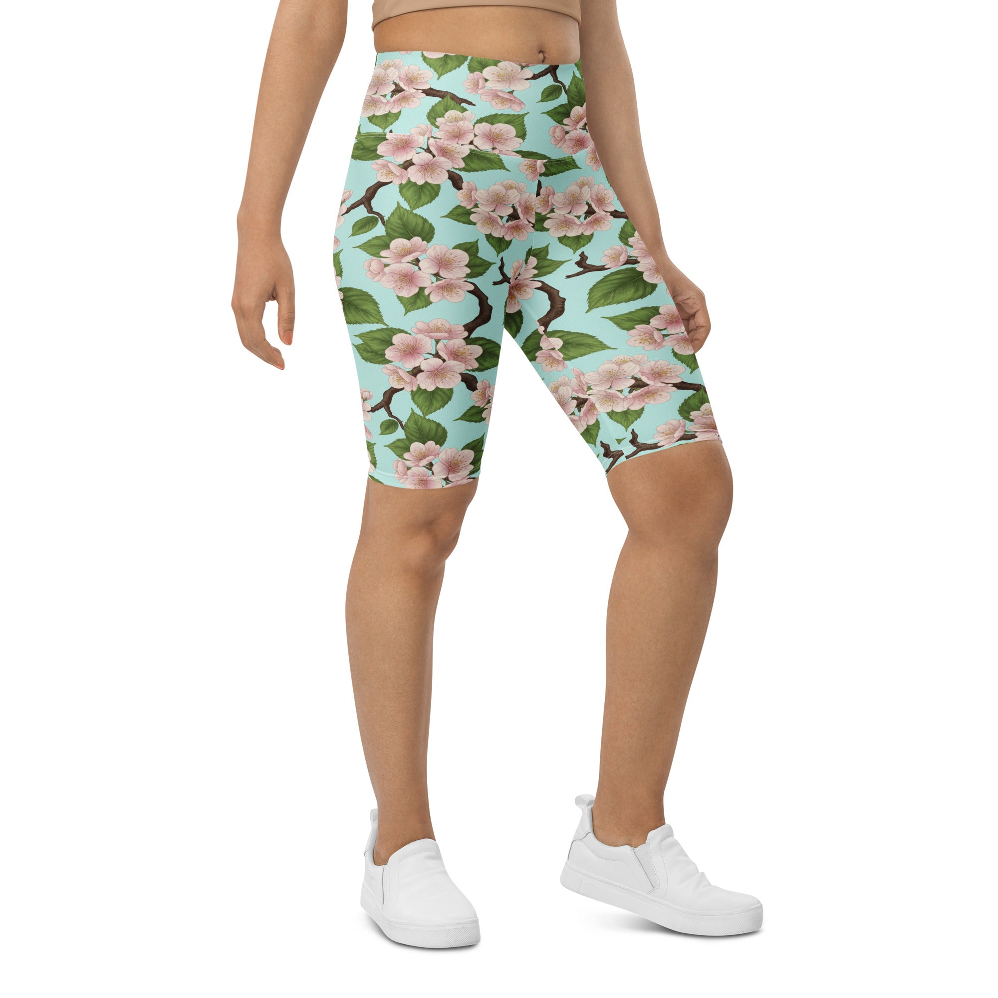Cherry Blossom Branches Bike Shorts | GearBunch