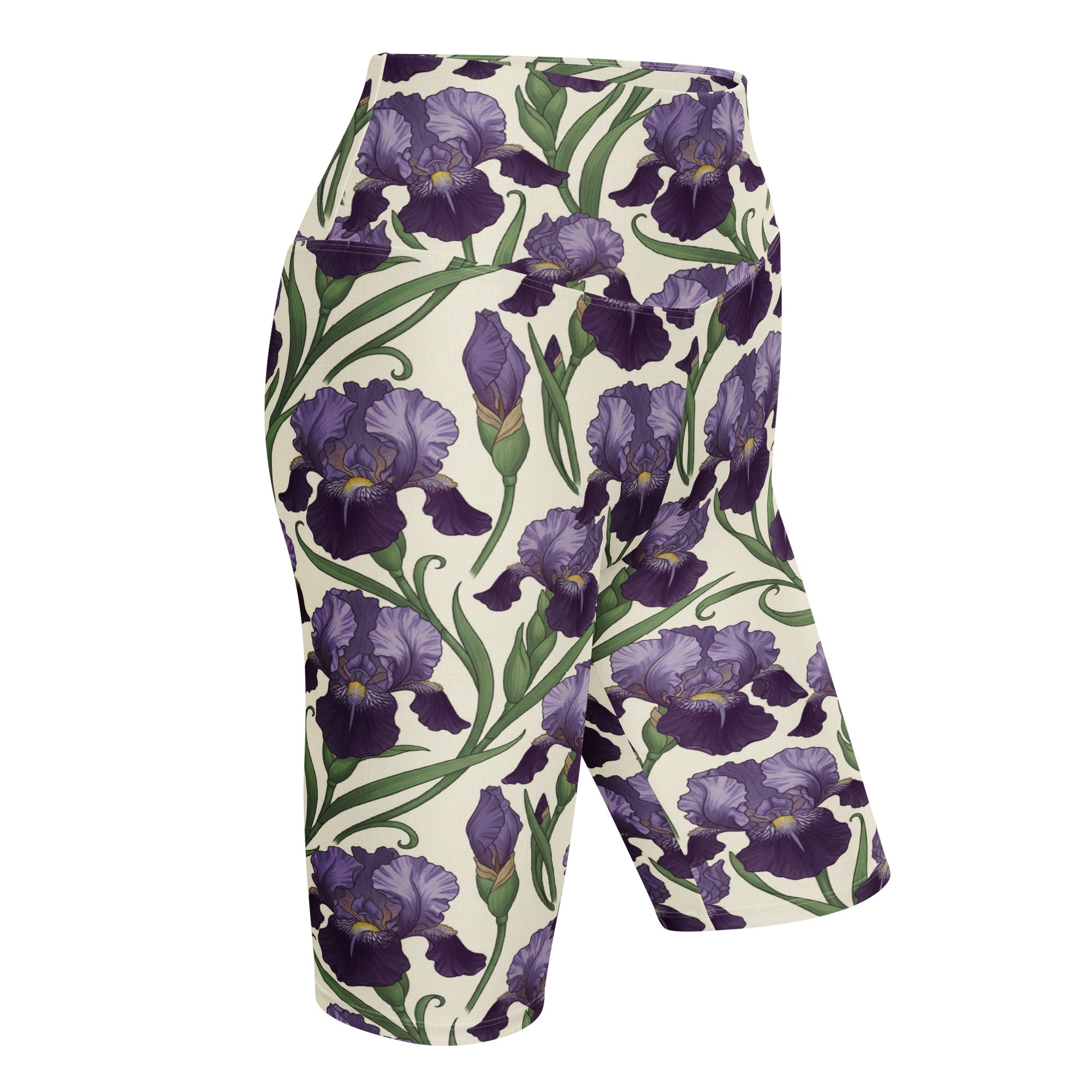Art Nouveau Iris Bike Shorts | GearBunch