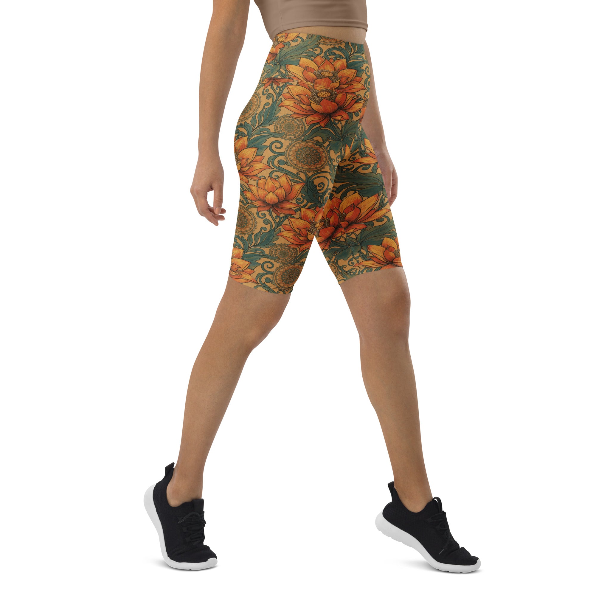 Boho Lotus and Mandalas Bike Shorts | GearBunch