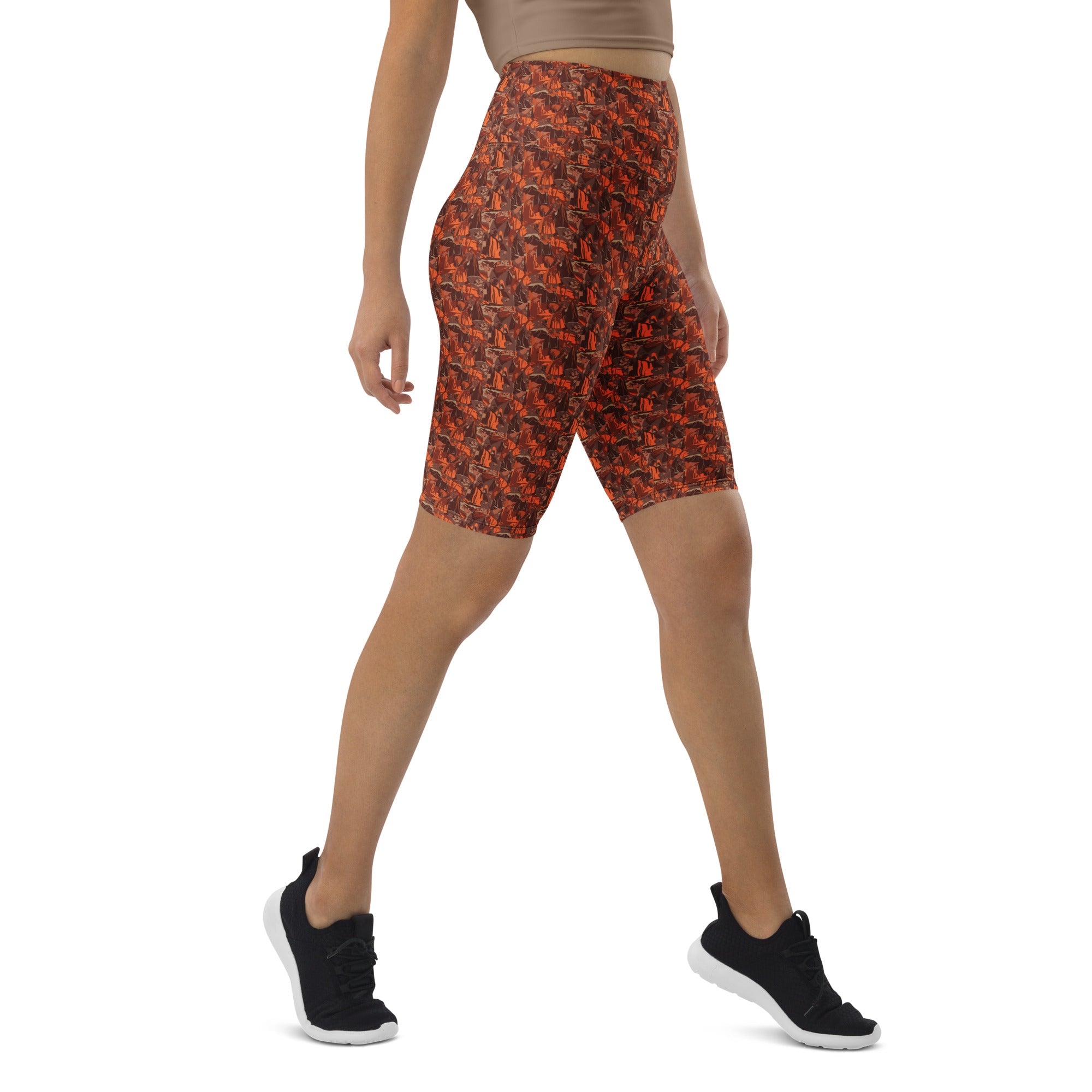 Broken Desert Landscape Bike Shorts | GearBunch