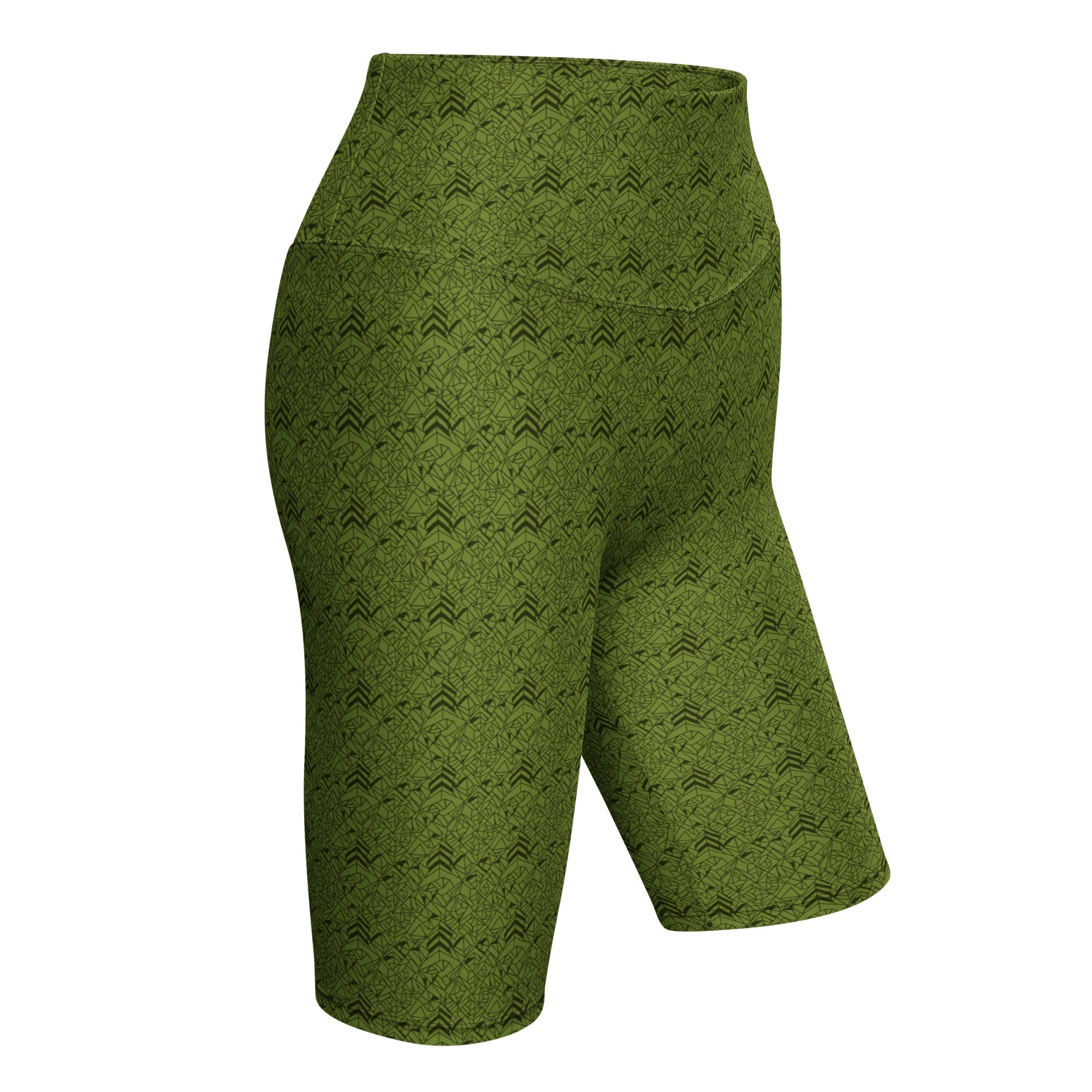 Velvet Olive Green Bike Shorts | GearBunch
