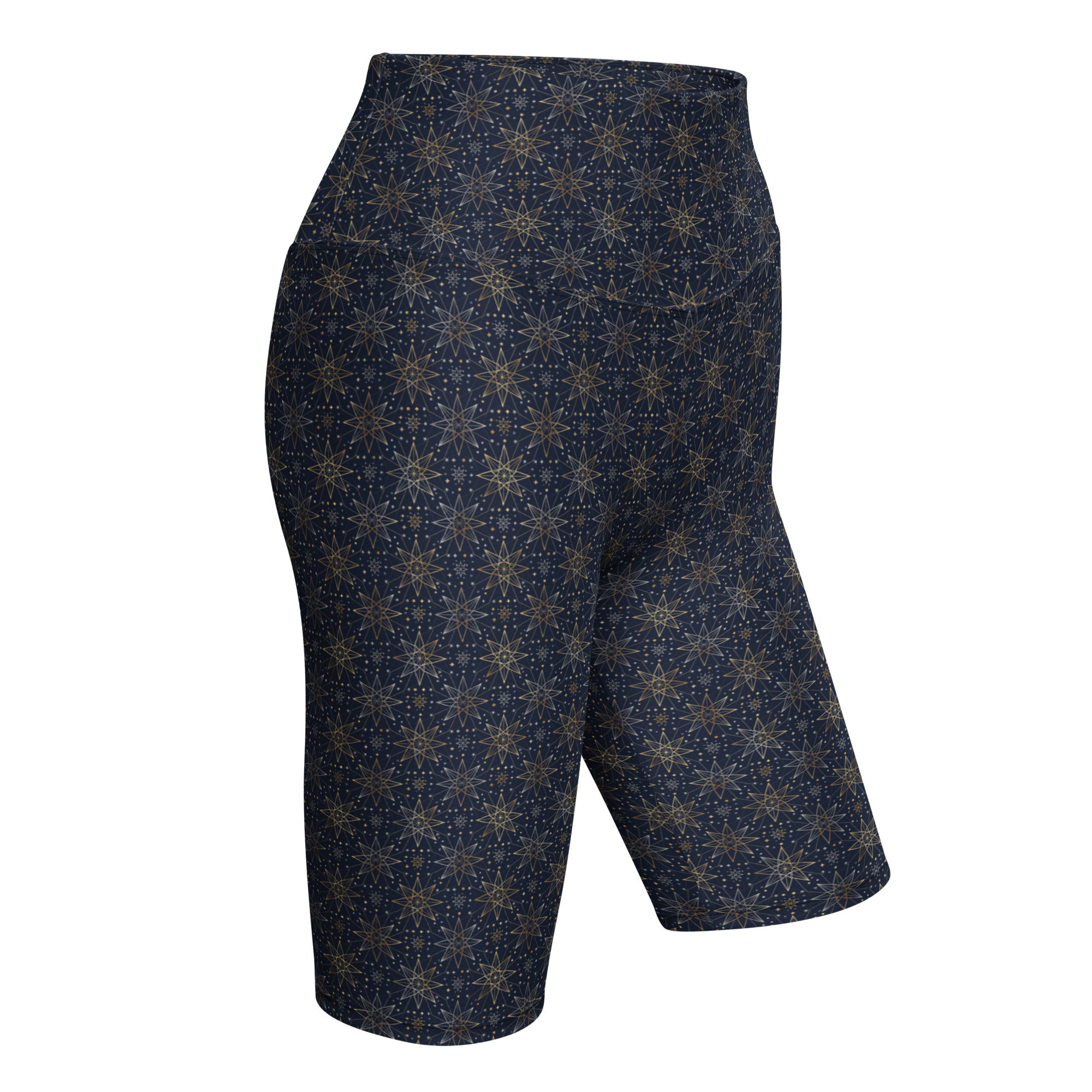Star of Bethlehem Geometric Bike Shorts | GearBunch