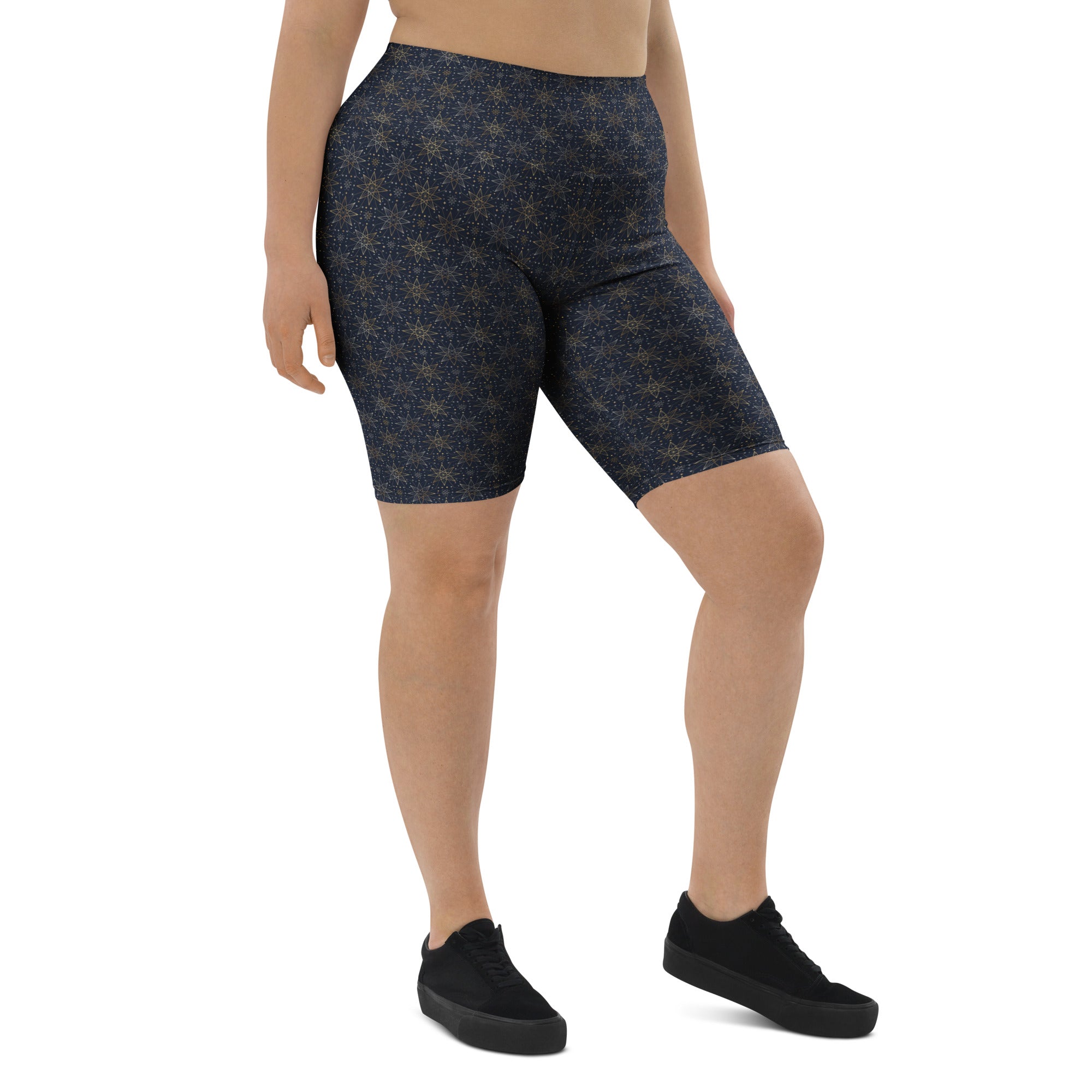 Star of Bethlehem Geometric Bike Shorts | GearBunch
