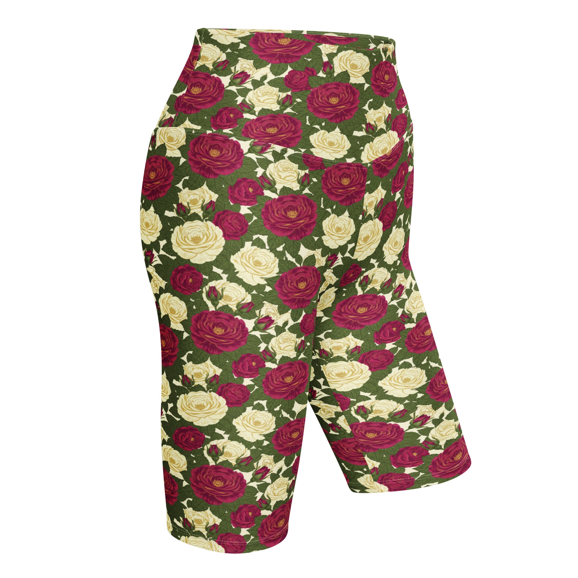 Taurus Rose Botanical Bike Shorts | GearBunch