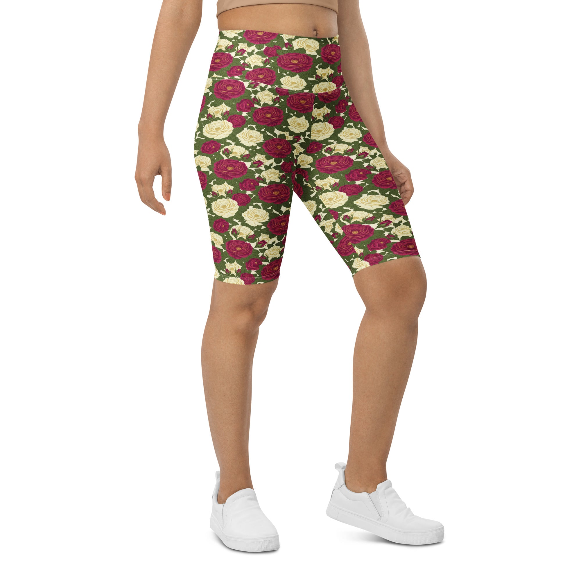 Taurus Rose Botanical Bike Shorts | GearBunch