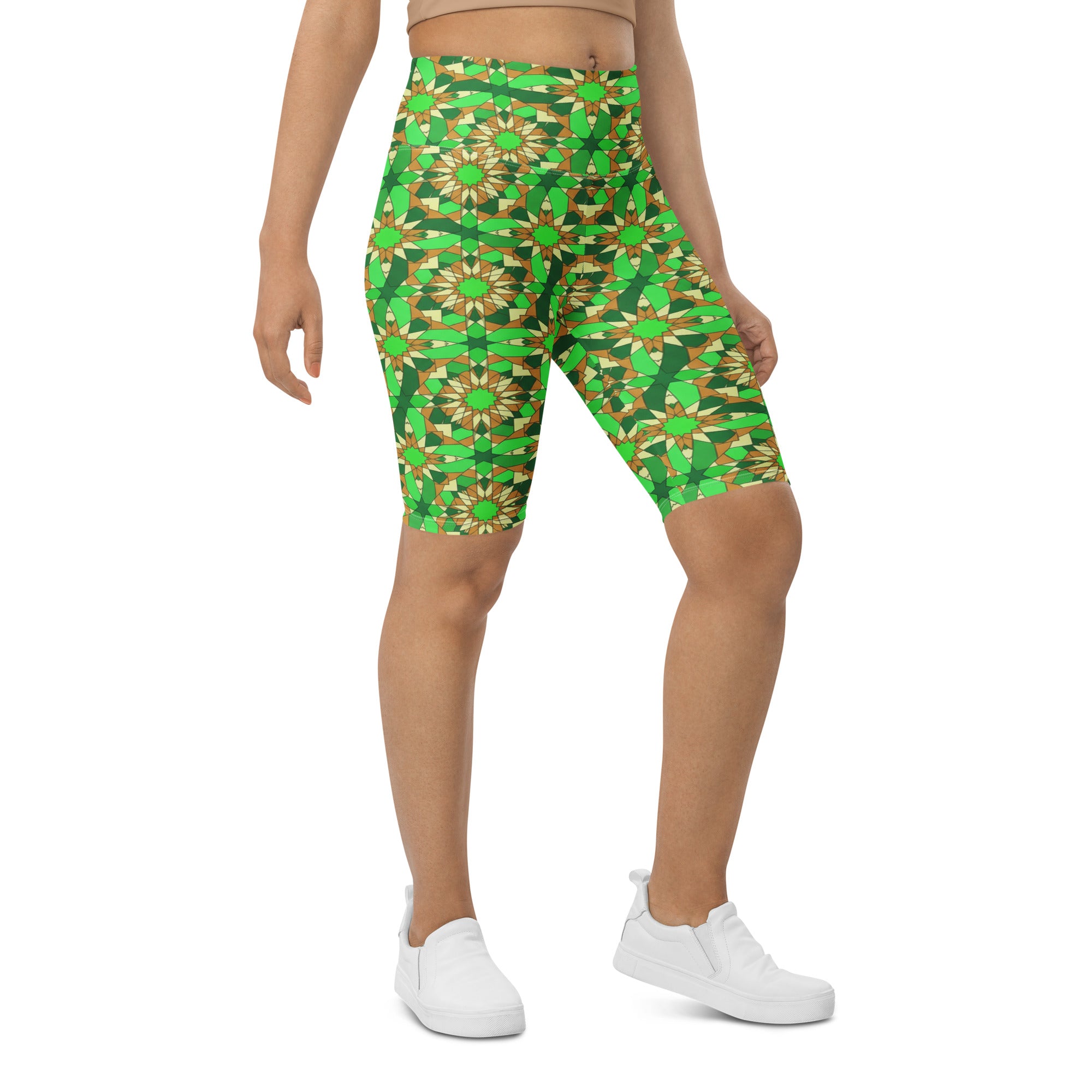 Zellige Jade Copper Bike Shorts | GearBunch