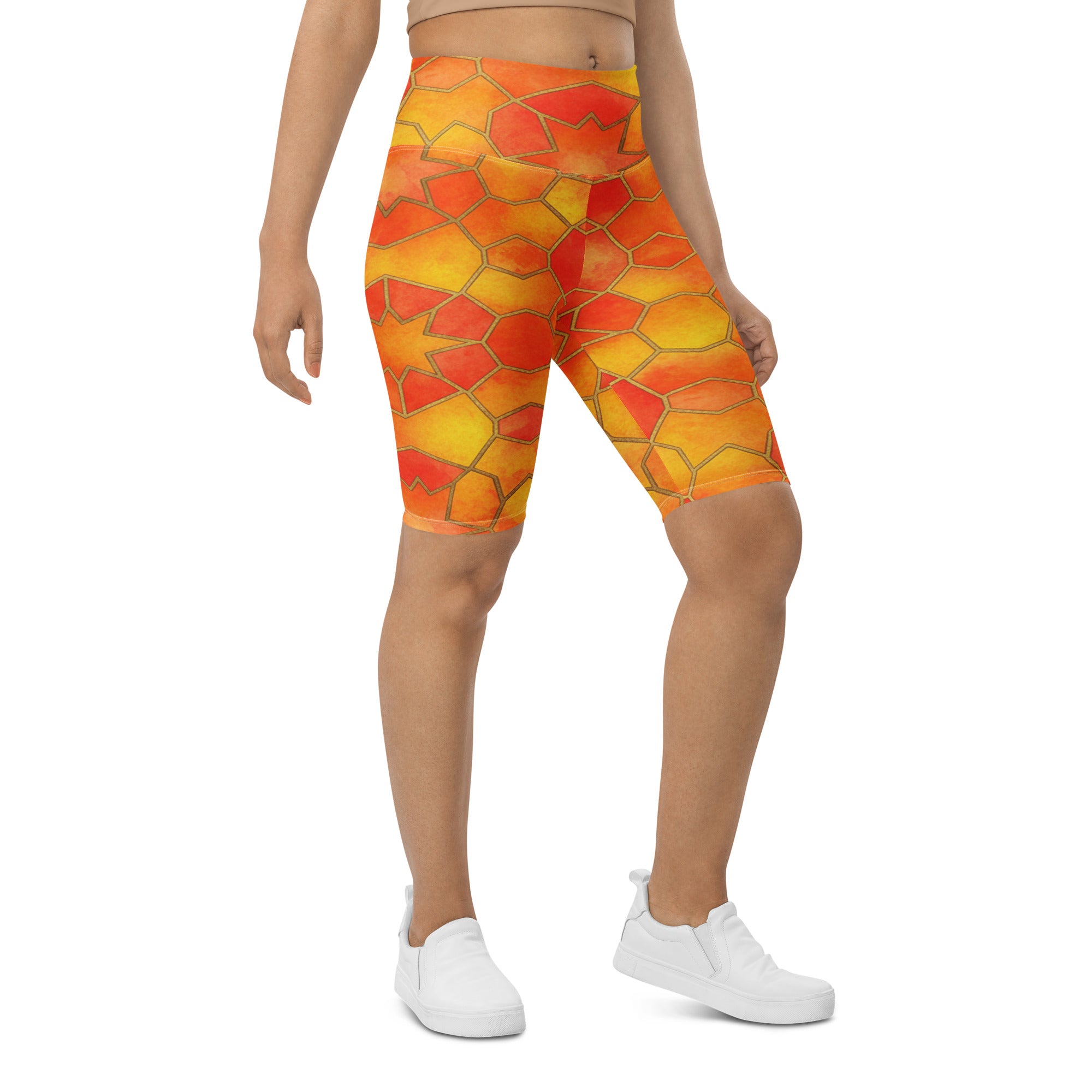 Sunset Blaze Bike Shorts | GearBunch